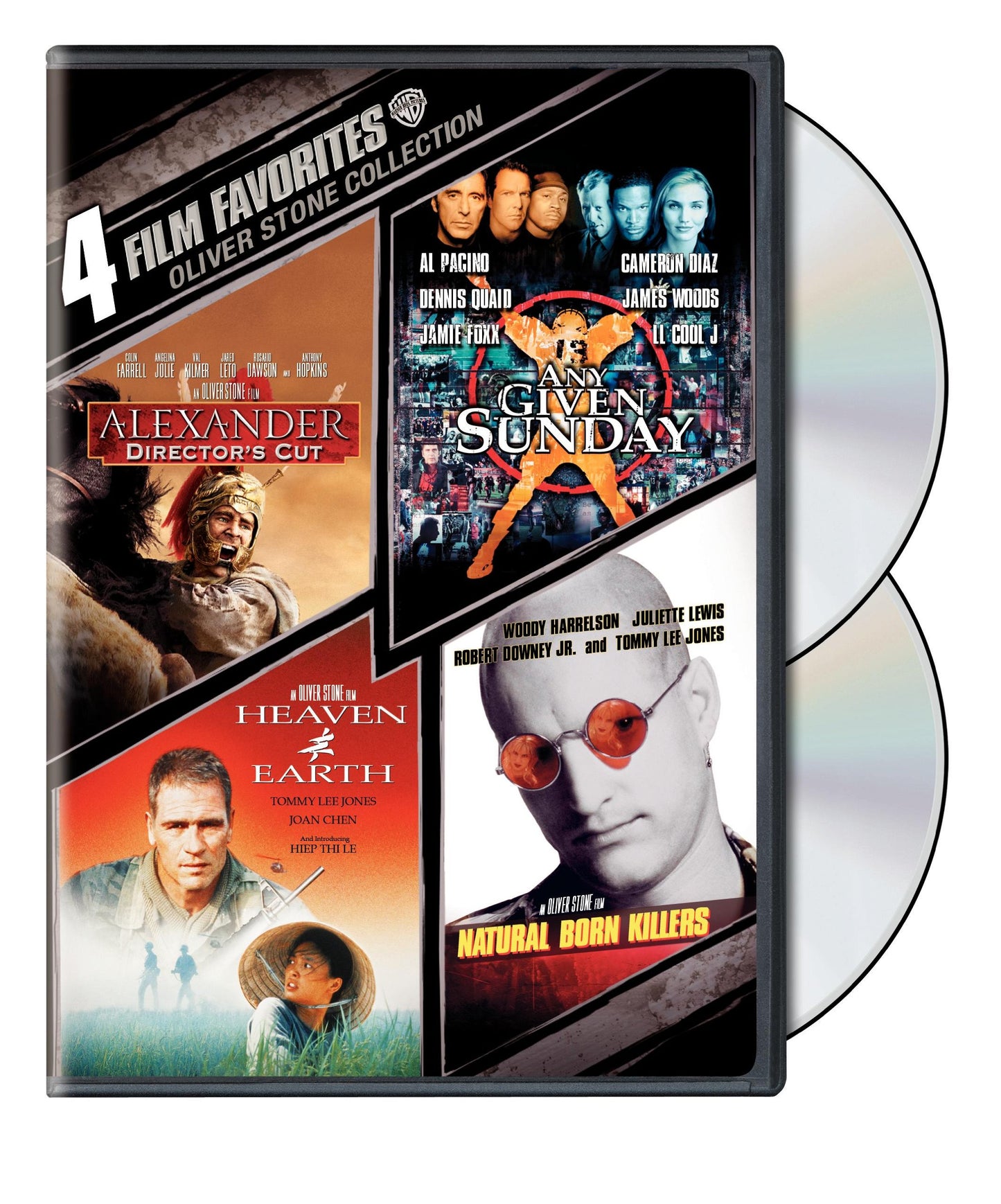 4 Film Favorites: Oliver Stone Collection (Alexander: Director's Cut / Any Given Sunday / Heaven and Earth / Natural Born Killers) [DVD] - Good