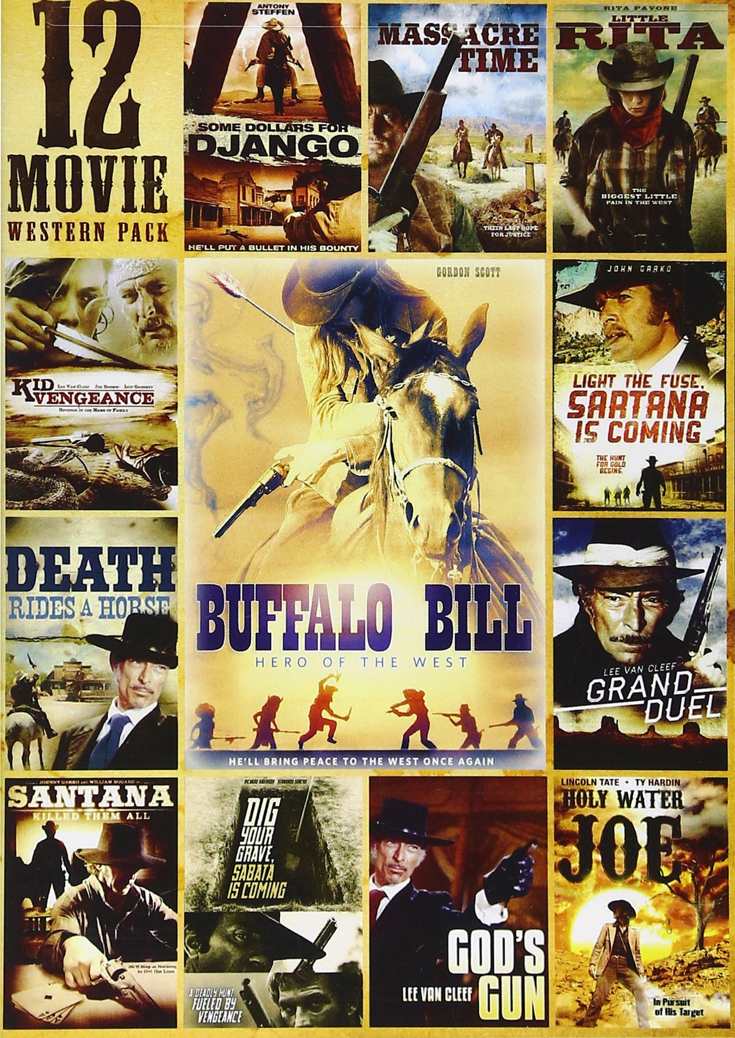 12-Movie Western Pack [DVD] - Very Good