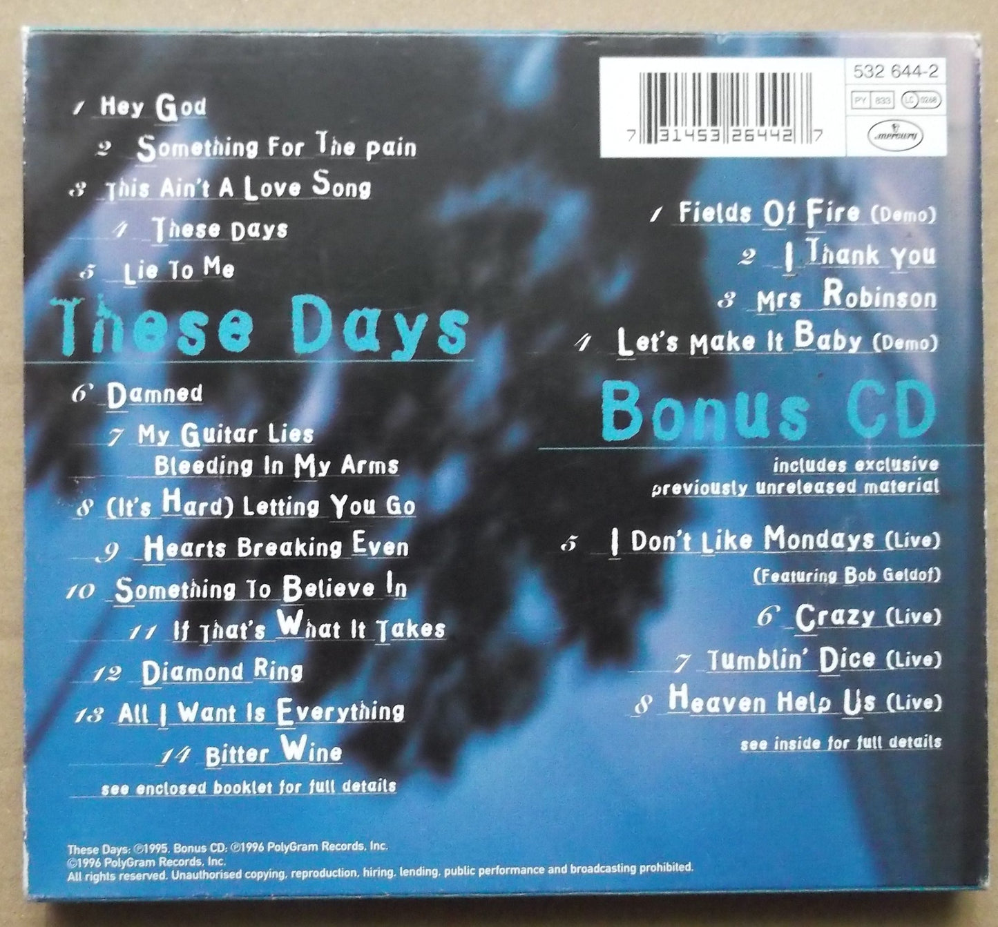 These Days [Audio CD] Bon Jovi