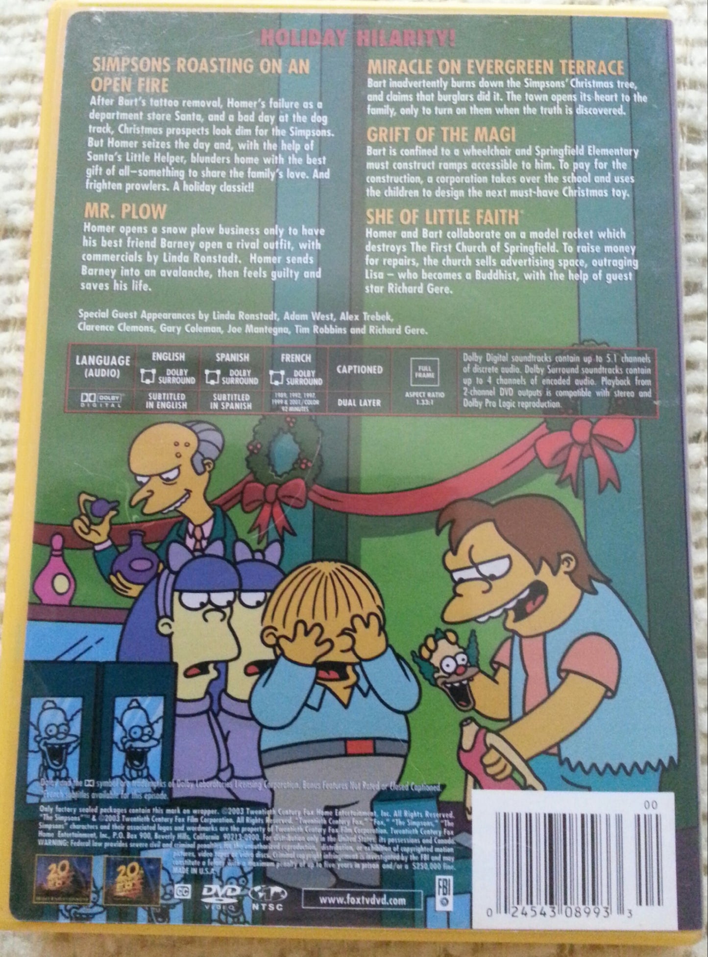 The Simpsons: Christmas (Bilingual) [DVD] - Very Good