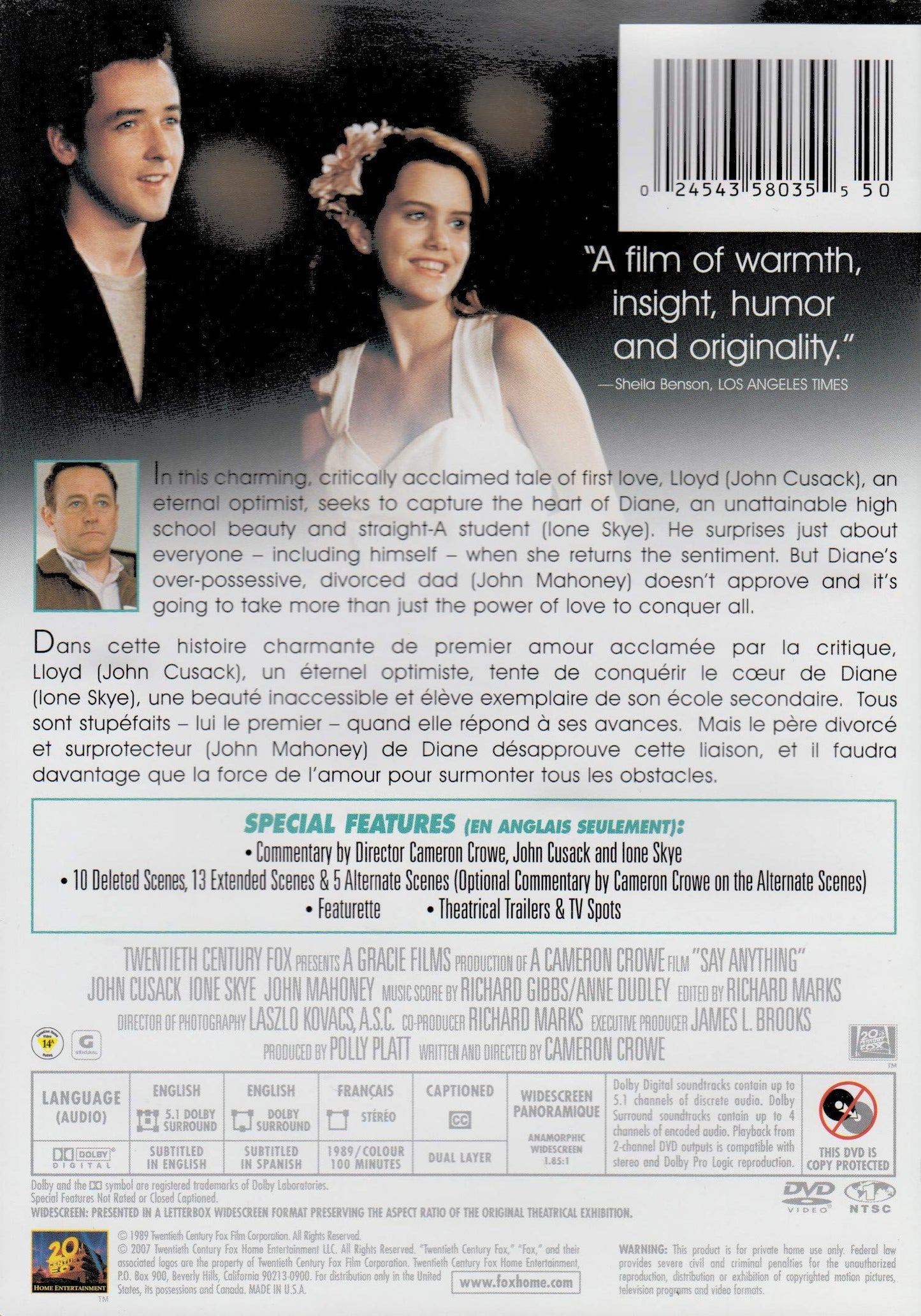 Say Anything (Special Edition) (Bilingual) [DVD] - Very Good