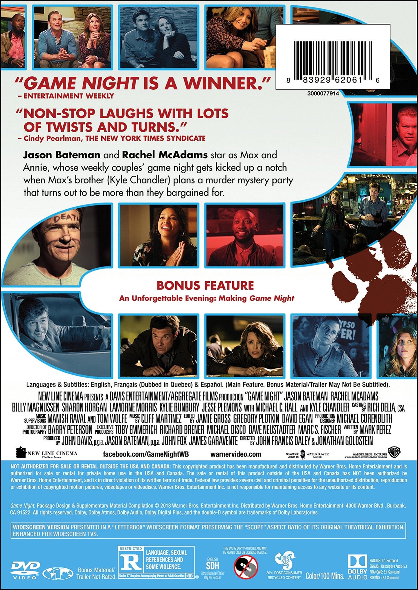 Game Night [DVD] - Very Good