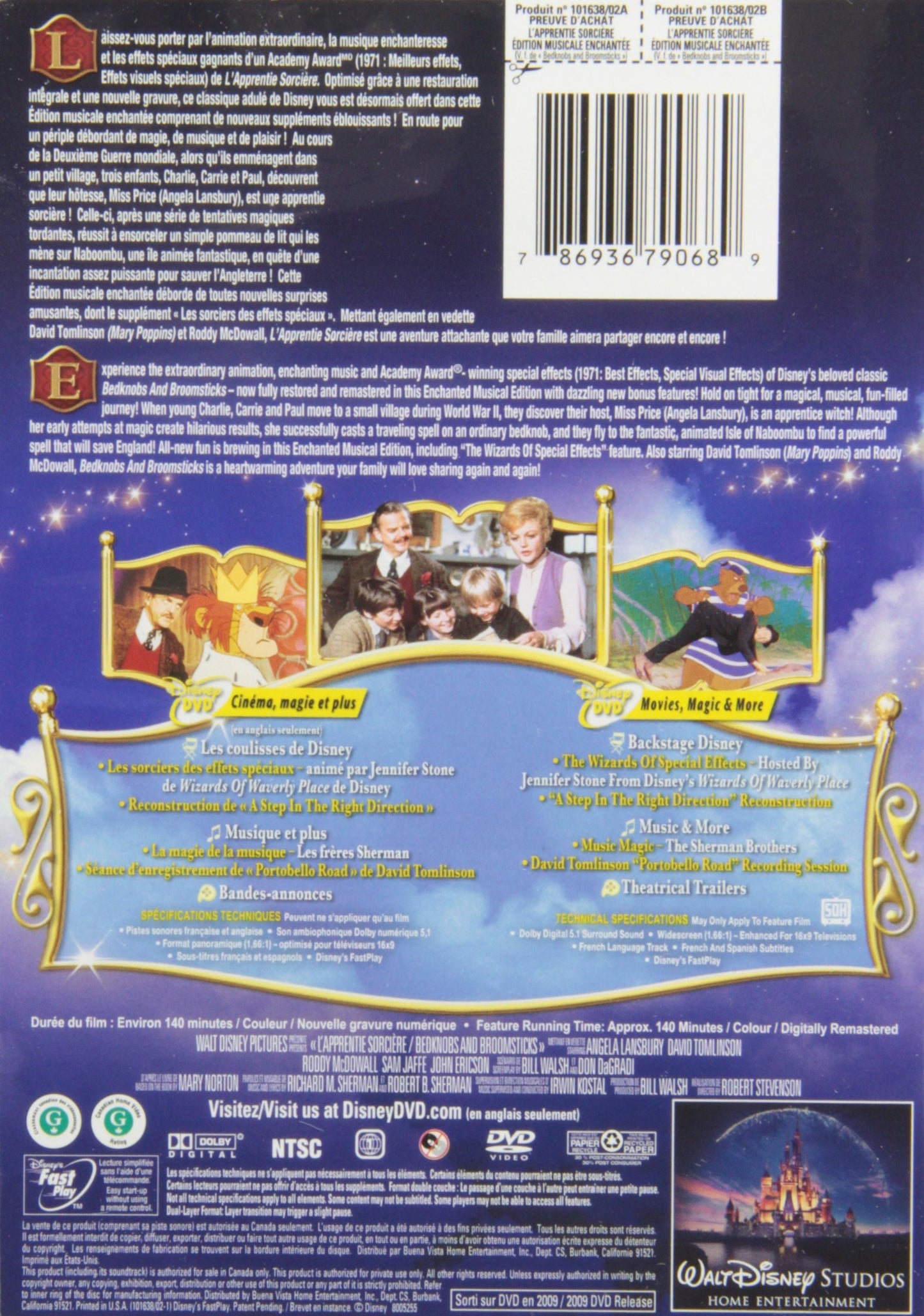 L'Apprentie Sorci�re (�dition musicale enchant�) / Bedknobs and Broomsticks (Enchanted Musical Edition) [DVD]