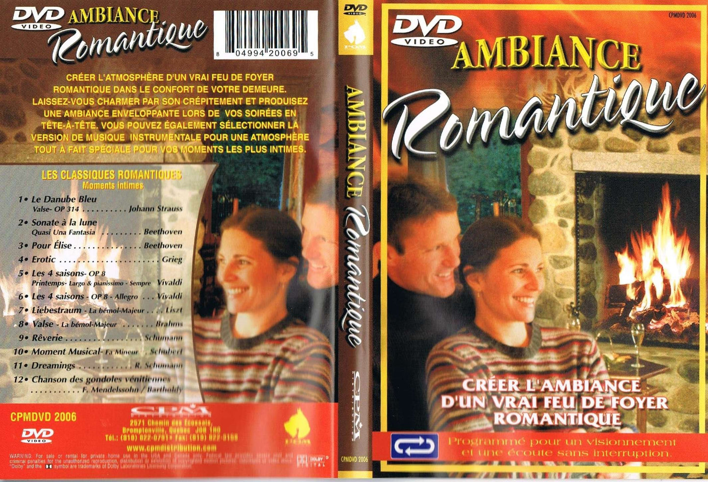 Ambiance Romantique (Cr�er L'ambiance d'un Vrai Feu de Foyer Romantique) [DVD]