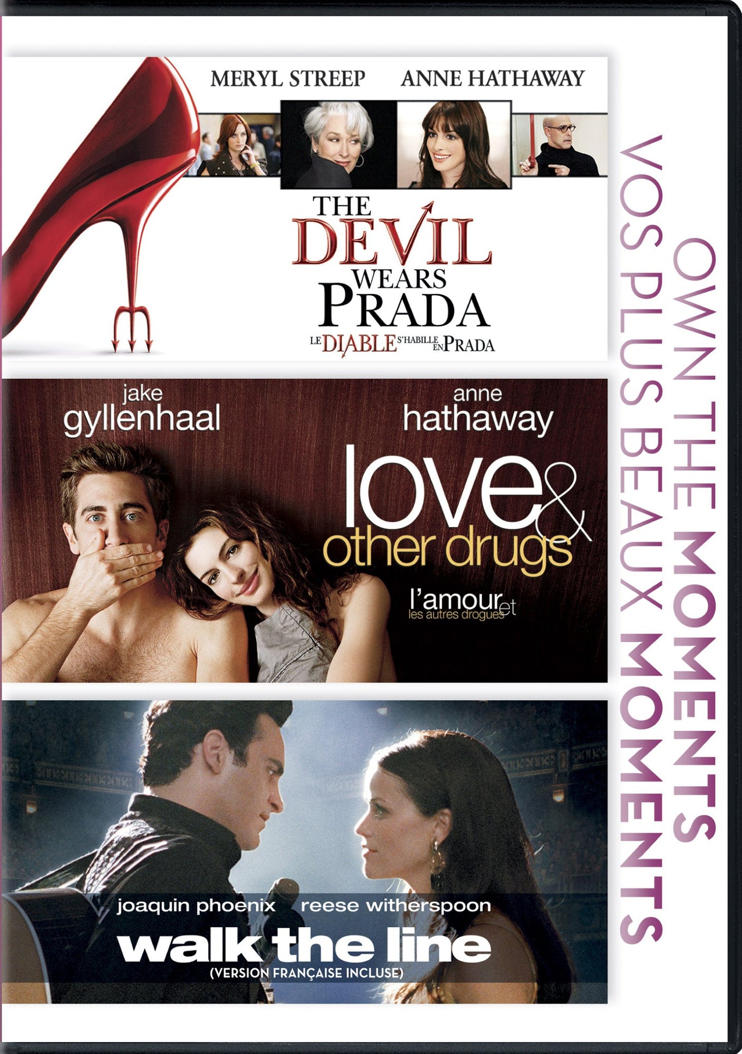 Walk The Line/Love And Other Drugs/The Devil Wears Prada (Bilingual) [DVD] - Very Good