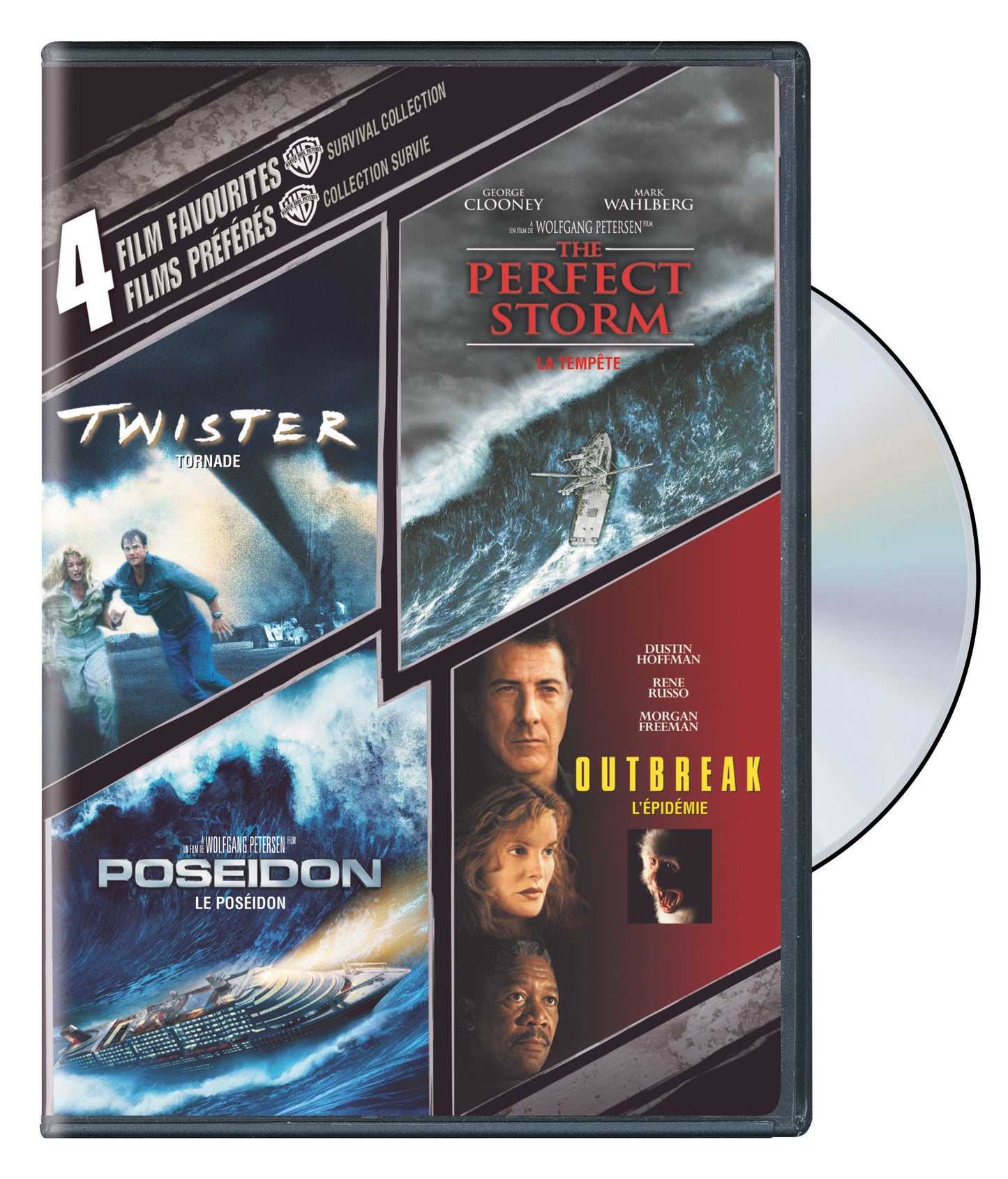 4 Film Favorites: Survival Collection (Twister / The Perfect Storm / Poseidon / Outbreak) (Bilingual) [DVD]