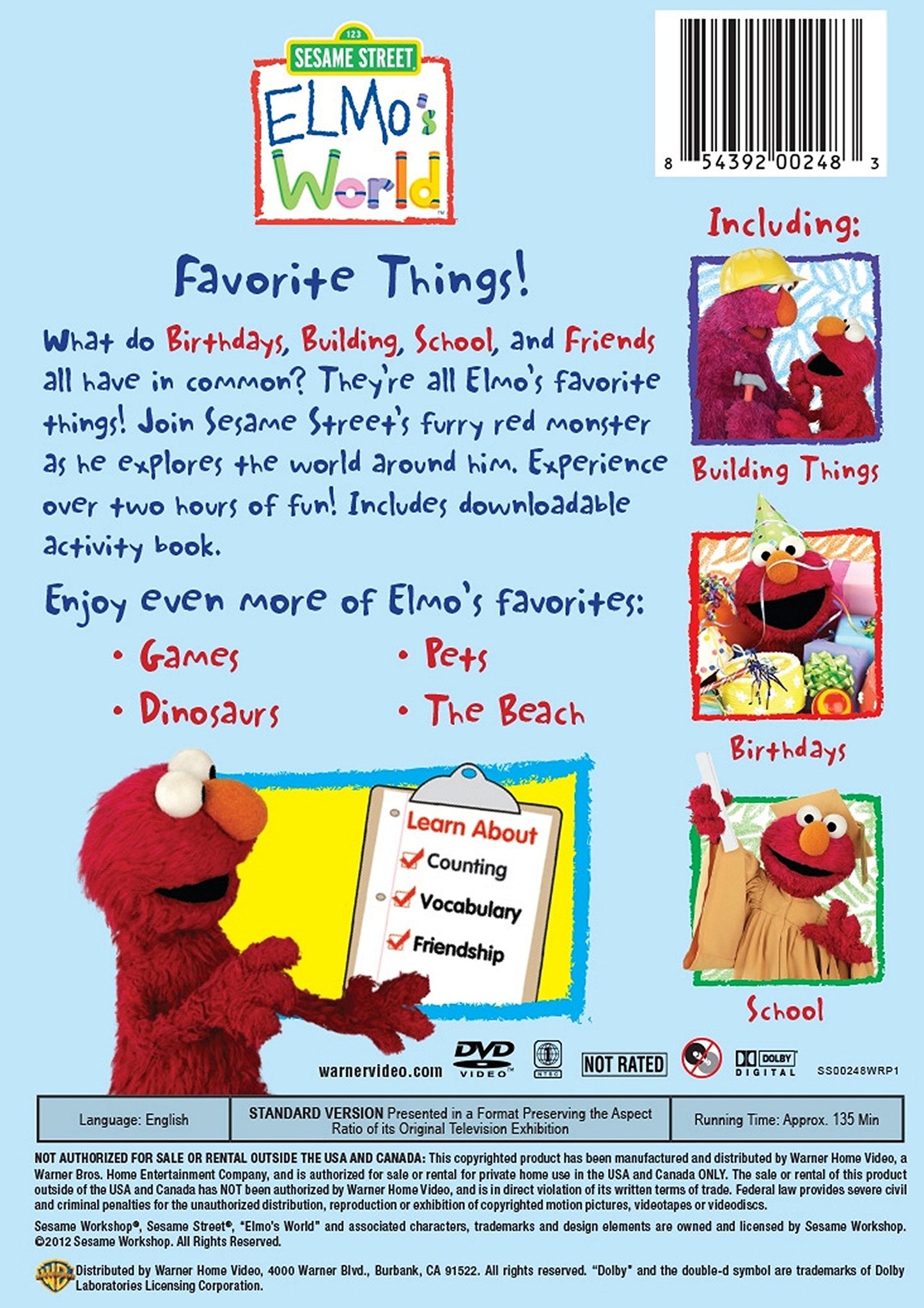 Sesame Street: Elmo's World: Favorite Things [DVD]