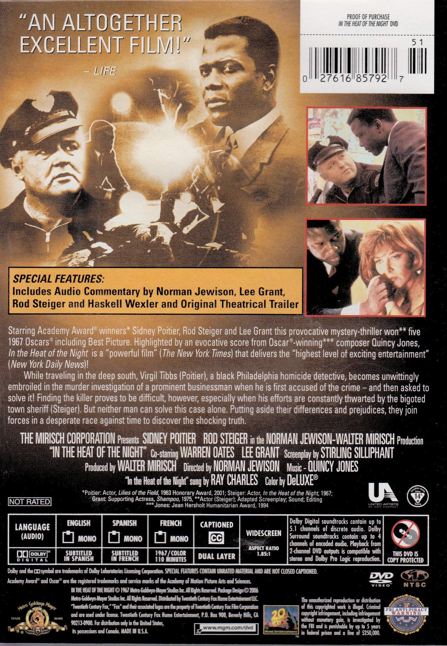 In the Heat of the Night (Widescreen) (Bilingual) [DVD] - Good