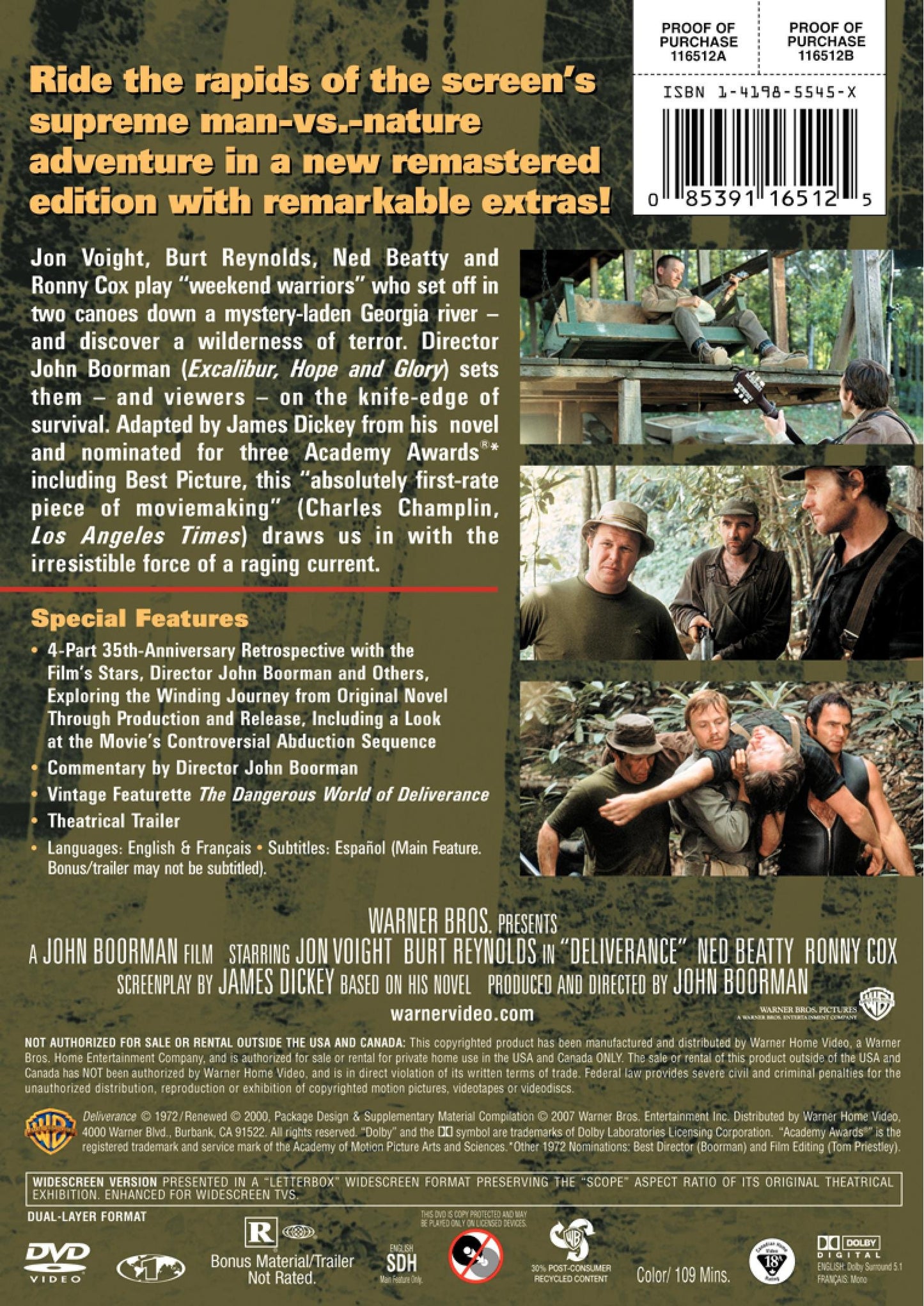 Deliverance (Deluxe Edition) (Bilingual) [Import] [DVD] - Very Good