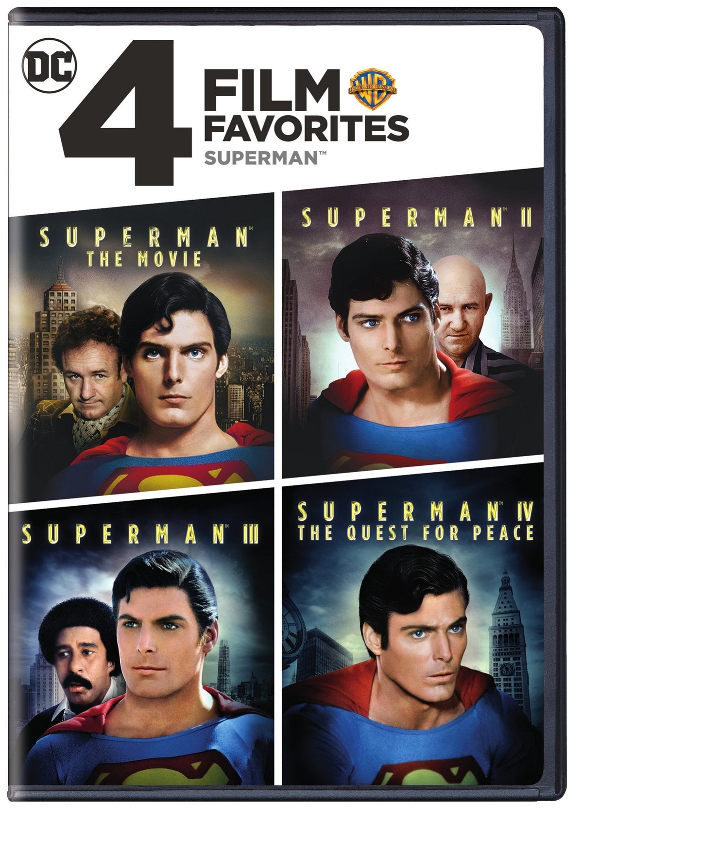 4 Film Favorites: Superman (Superman: The Movie/Superman II/Superman III/Superman IV: The Quest For Peace) (Bilingual) [DVD]