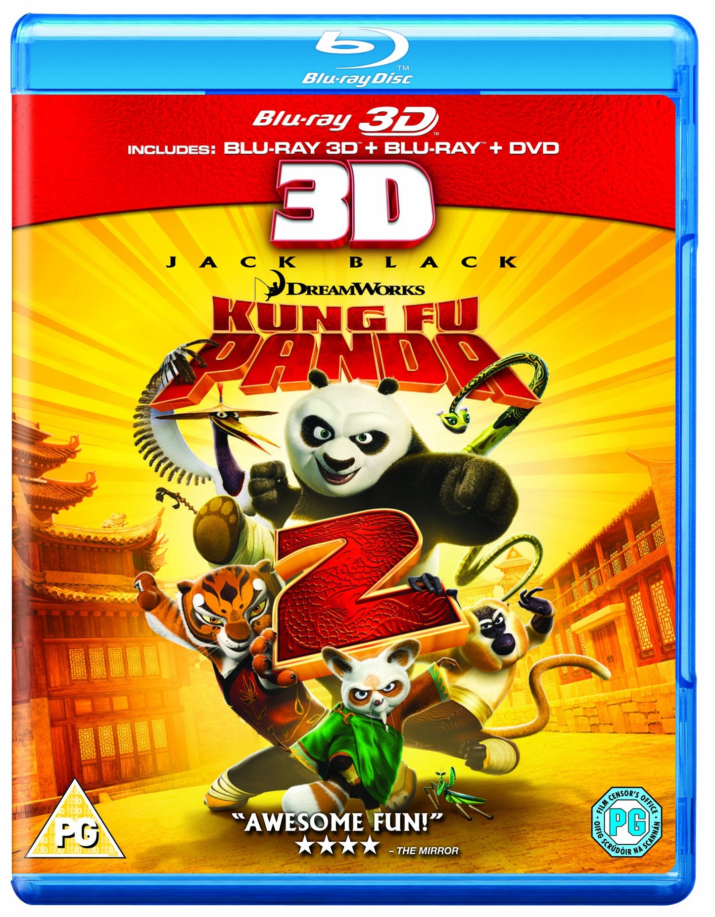 DREAMWORKS PICTURES Kung Fu Panda 2 3D [BLU-RAY] [Blu-ray] - Very Good