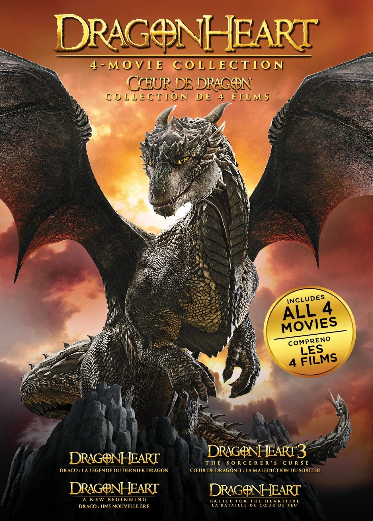 DRAGONHEART 1-4 CL DVD CDN (Sous-titres fran�ais) [DVD] - Very Good