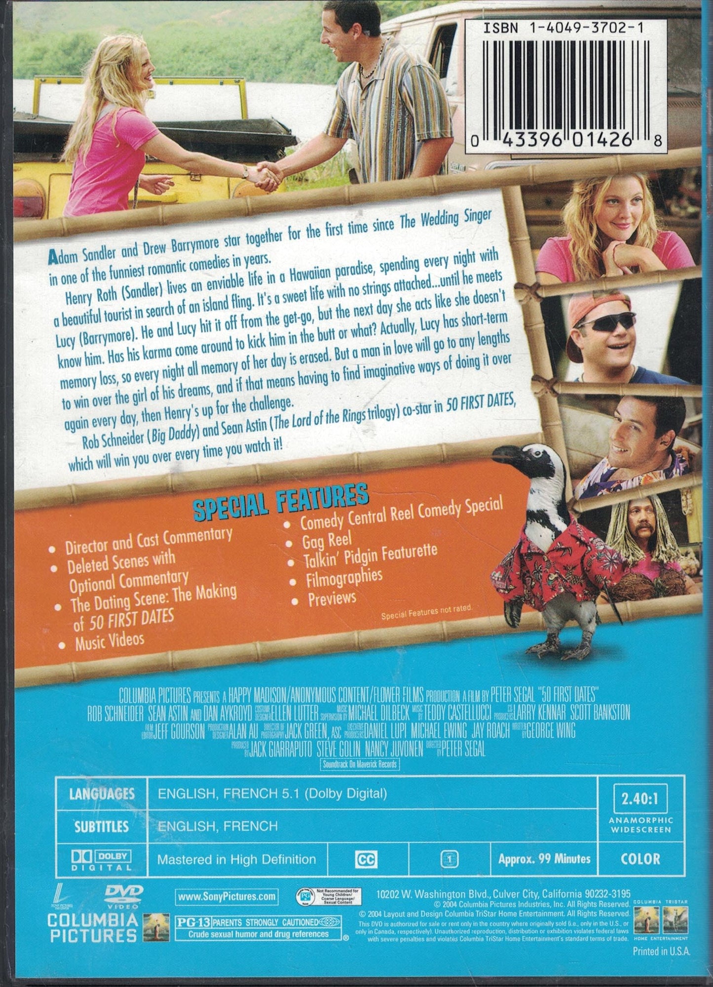 50 First Dates (Special Edition, Widescreen) (Bilingual) [DVD] - Very Good