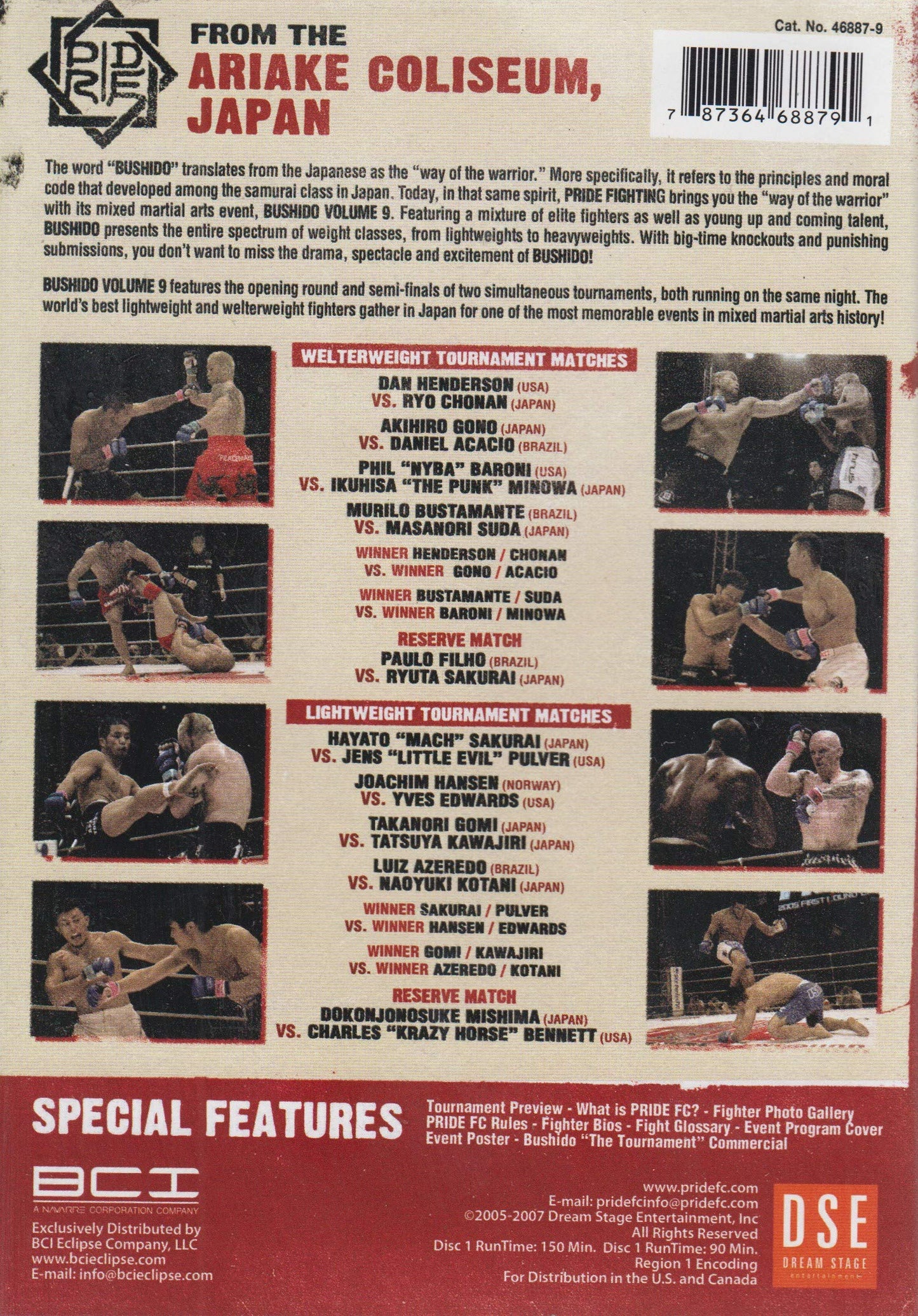 Pride Fighting Championships - Bushido - The Tournament (Vol. 9) [Import] [DVD] - Very Good