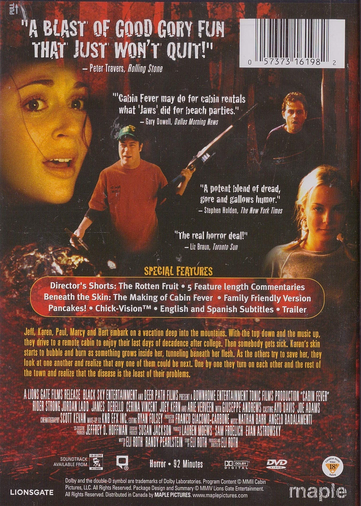 Cabin Fever [DVD] - Very Good