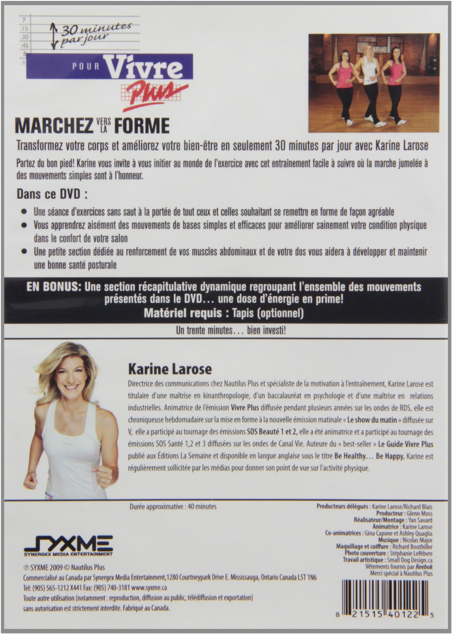 30 Minutes Par Jour Pour Marcher Vers La Forme (Version fran�aise) [DVD]