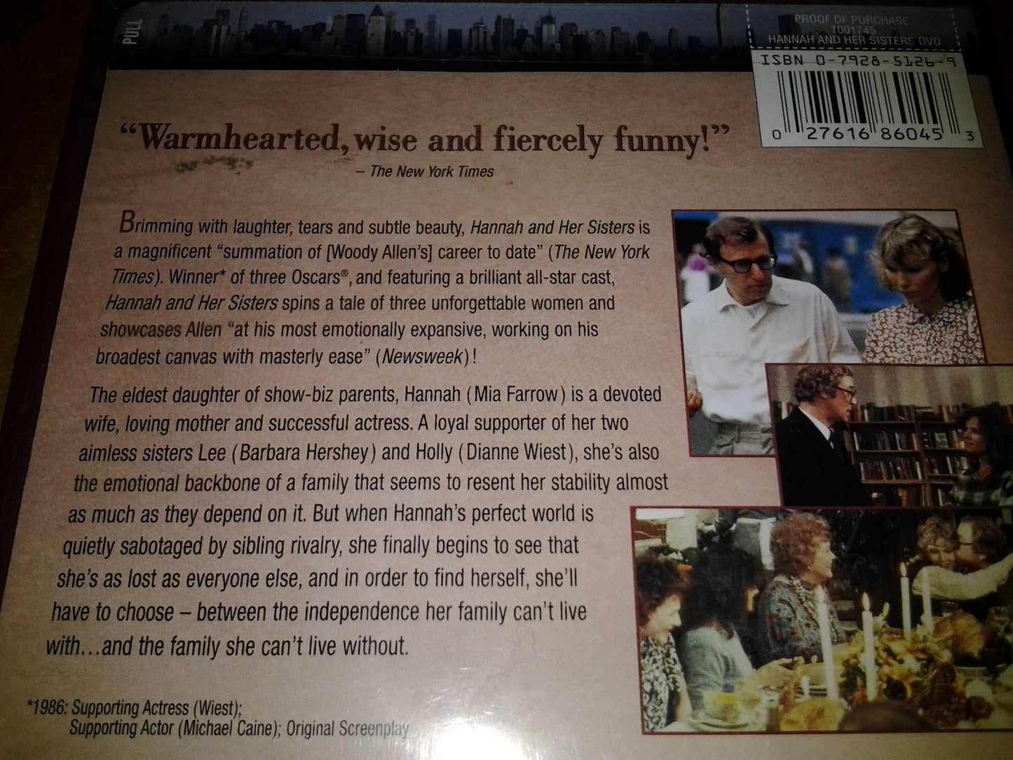 Hannah and Her Sisters (Widescreen) (Bilingual) [Import] [DVD] - Very Good