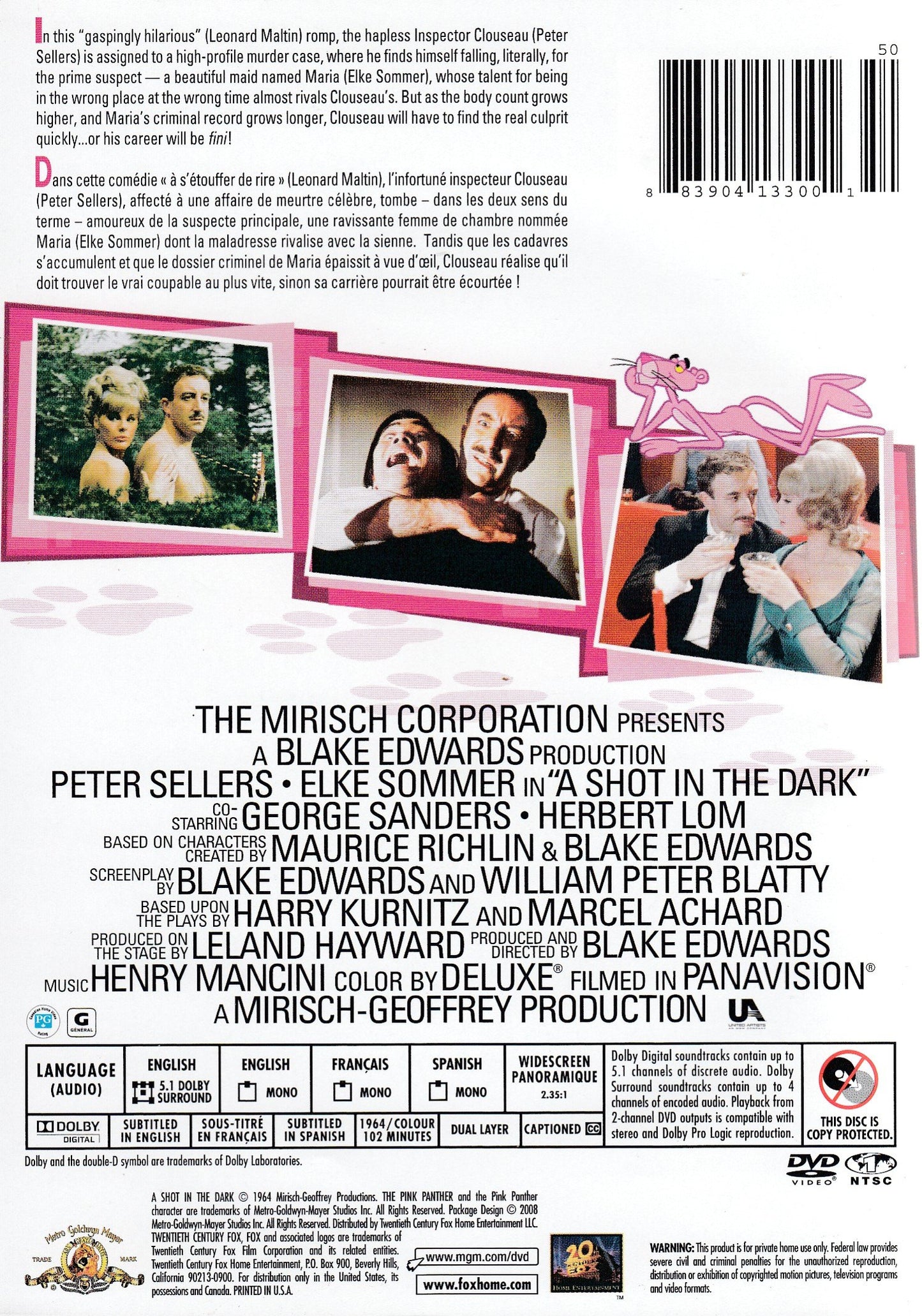 A Shot in the Dark (Bilingual) [DVD] - Very Good