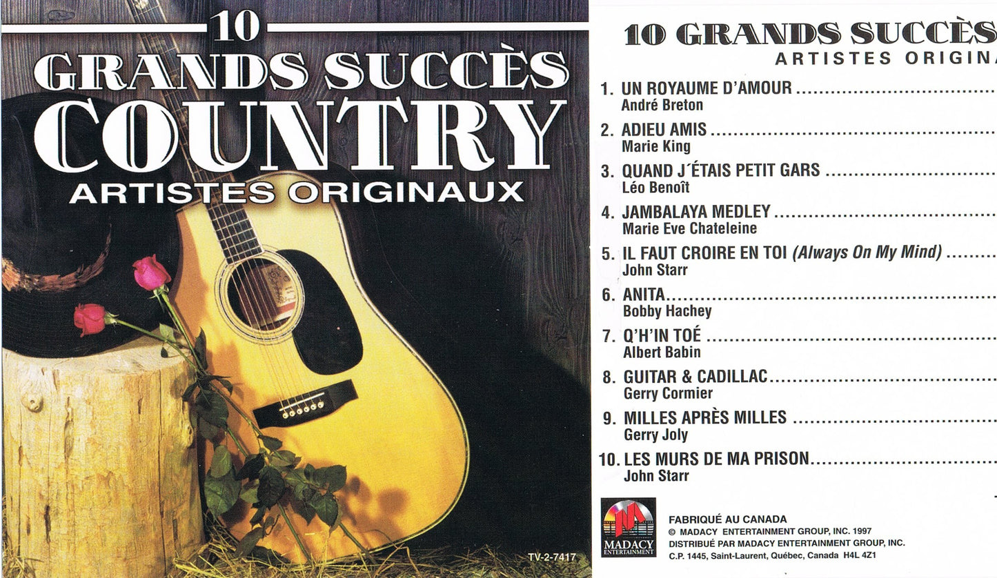 10 Grands Succ�s Country, Artistes Originaux [Audio CD] Artistes Vari�s - Very Good