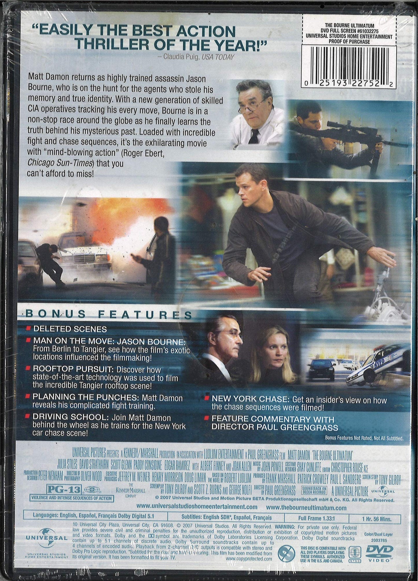 The Bourne Ultimatum / La Vengeance dans la Peau (Widescreen) (Bilingual) [DVD] - Good