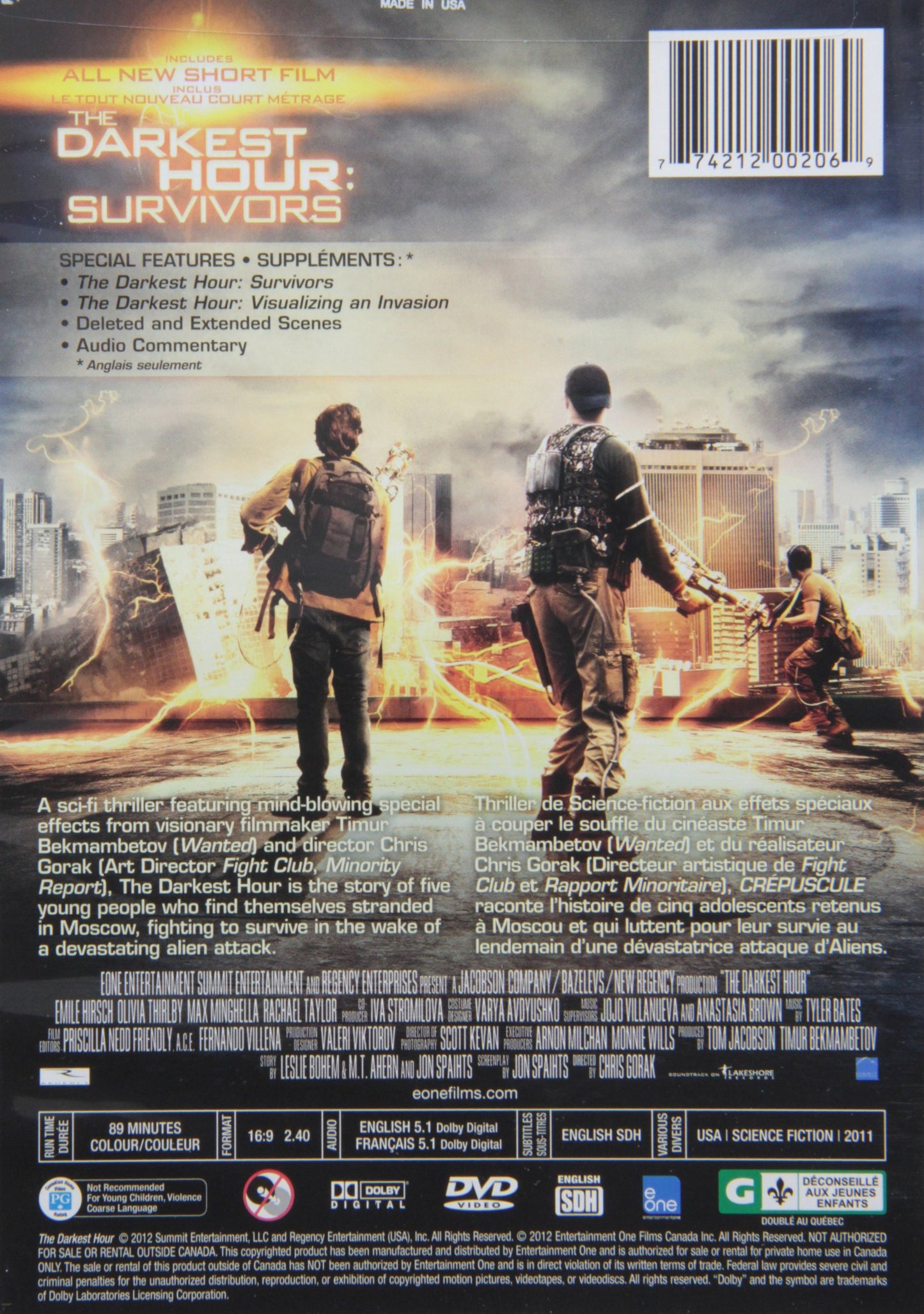 The Darkest Hour [DVD] - Very Good