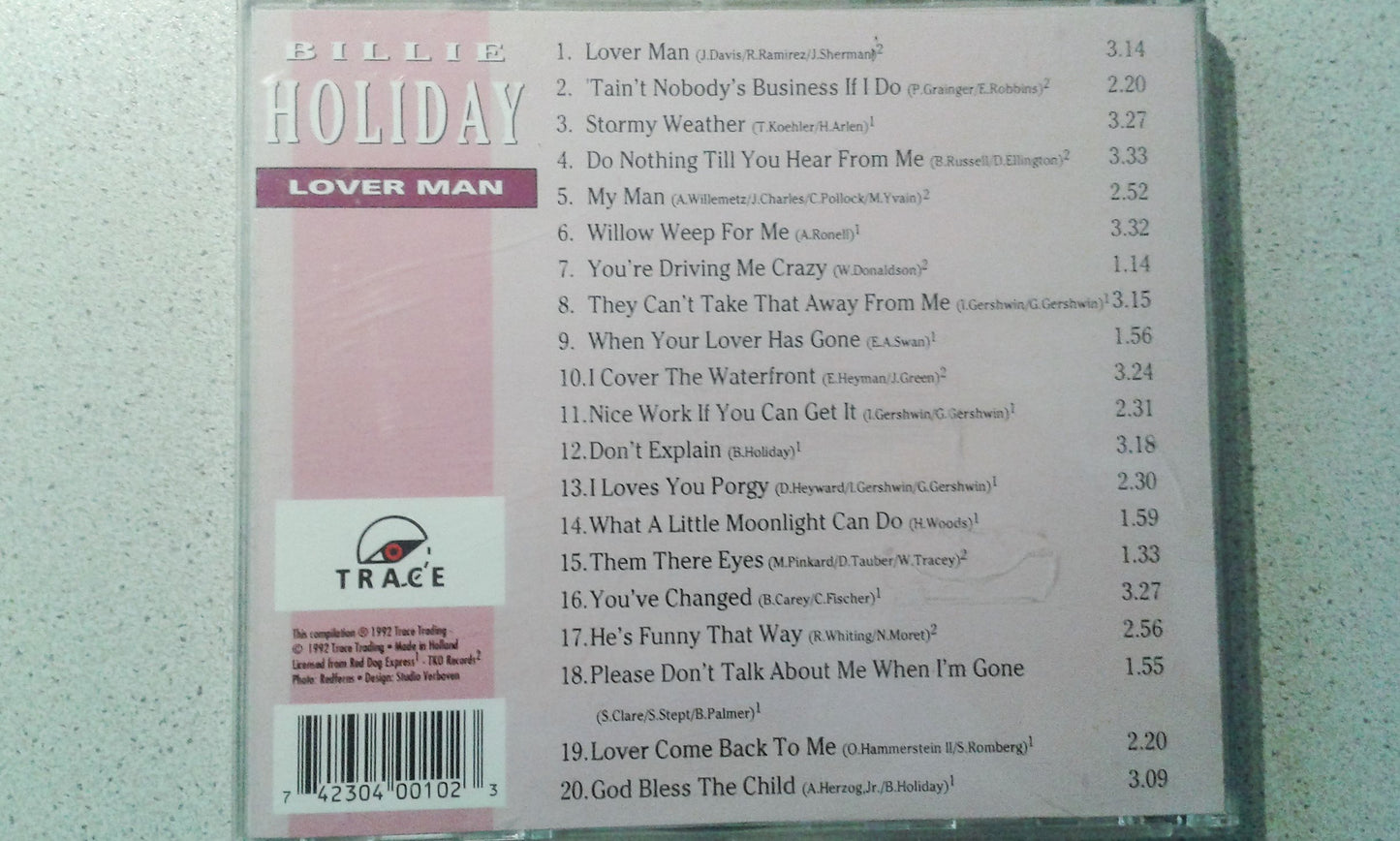 World Of: Lover Man [Audio CD] Billie Holiday - Very Good