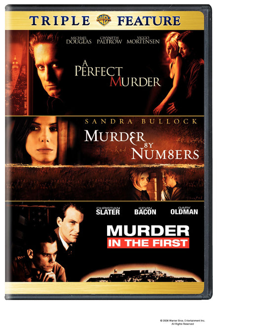 A Perfect Murder / Murder by Numbers / Murder in the First (Triple Feature) [DVD] - Very Good