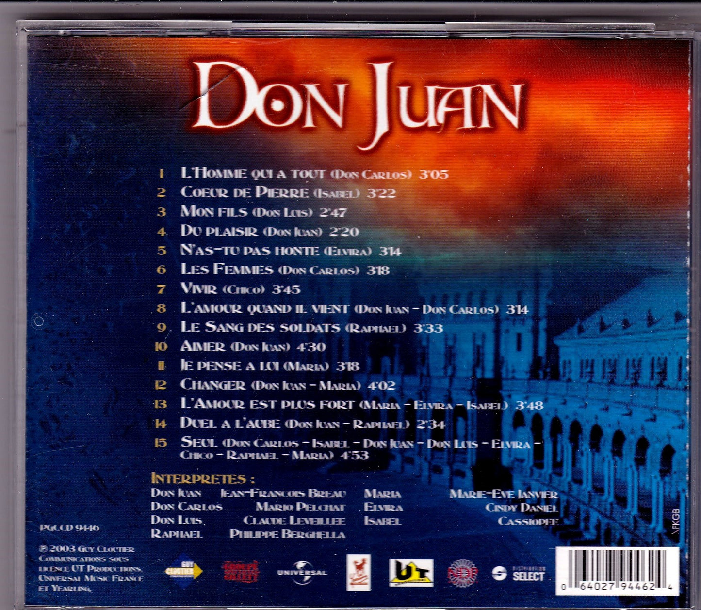 Don Juan (spectacle musical) [Audio CD] - Very Good