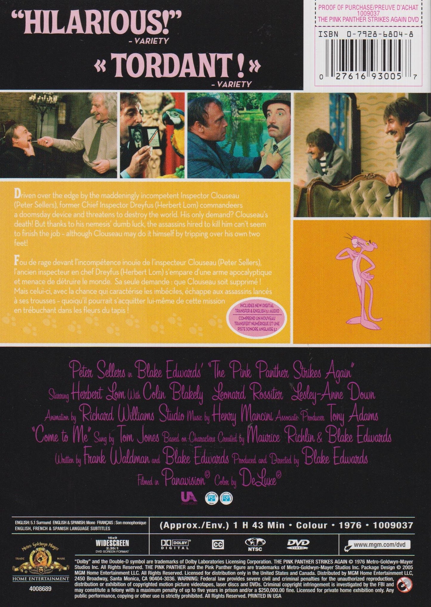 The Pink Panther Strikes Again (Bilingual) [DVD]