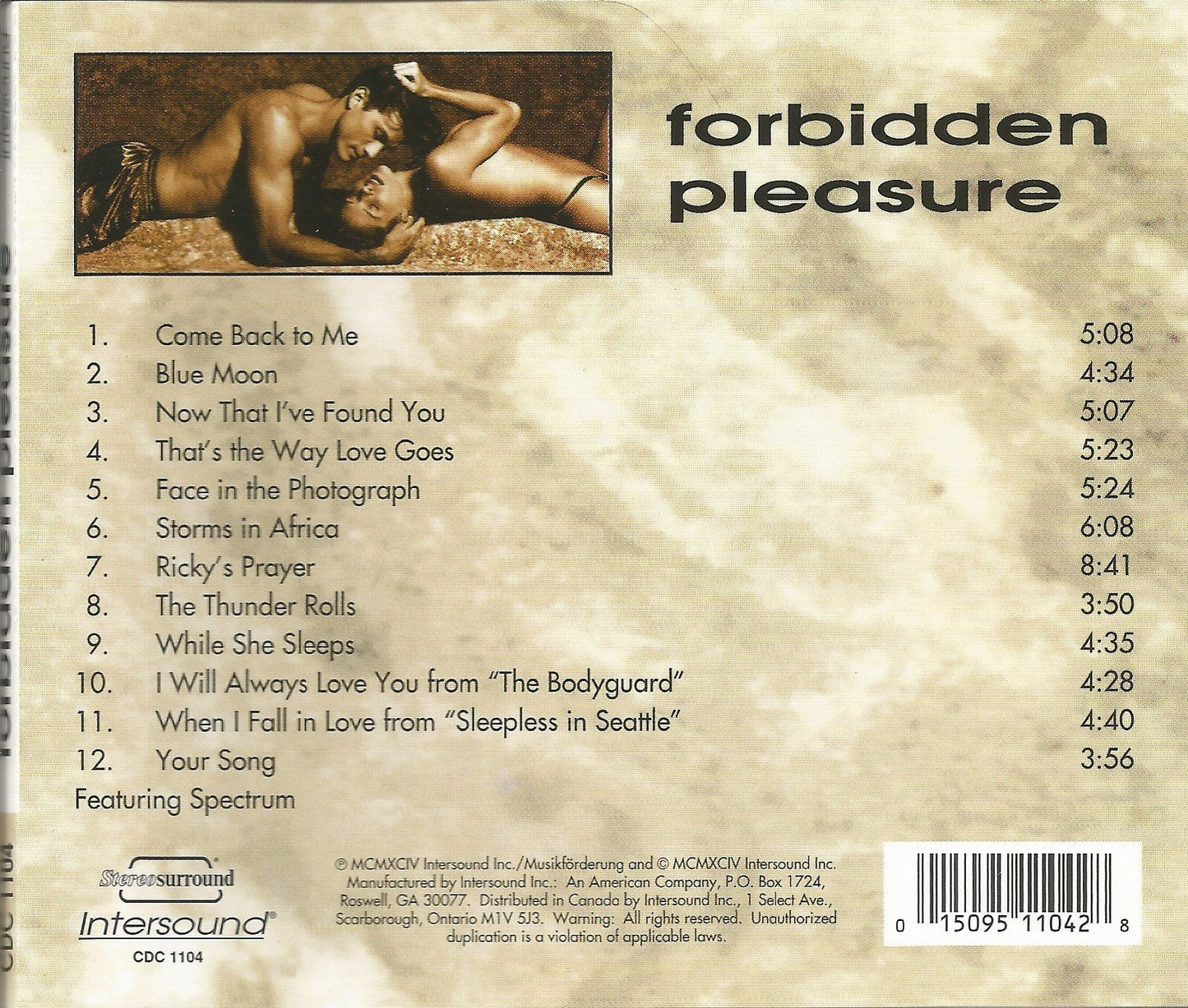Forbidden Pleasure [Audio CD] - Very Good