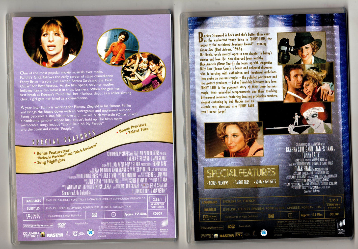 Funny Girl/Funny Lady [DVD] - Very Good