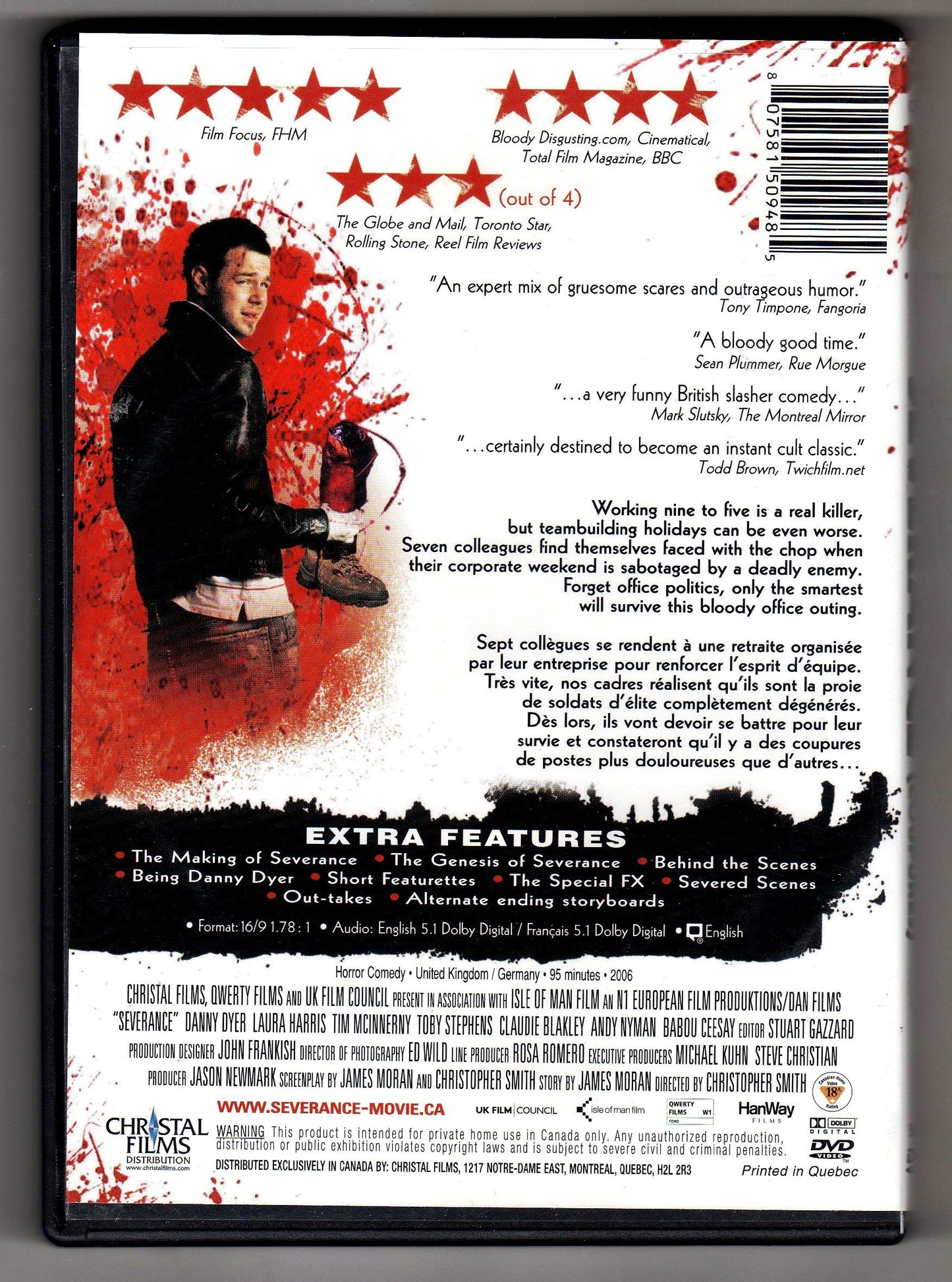 Severance (Coupures) [DVD] - Good