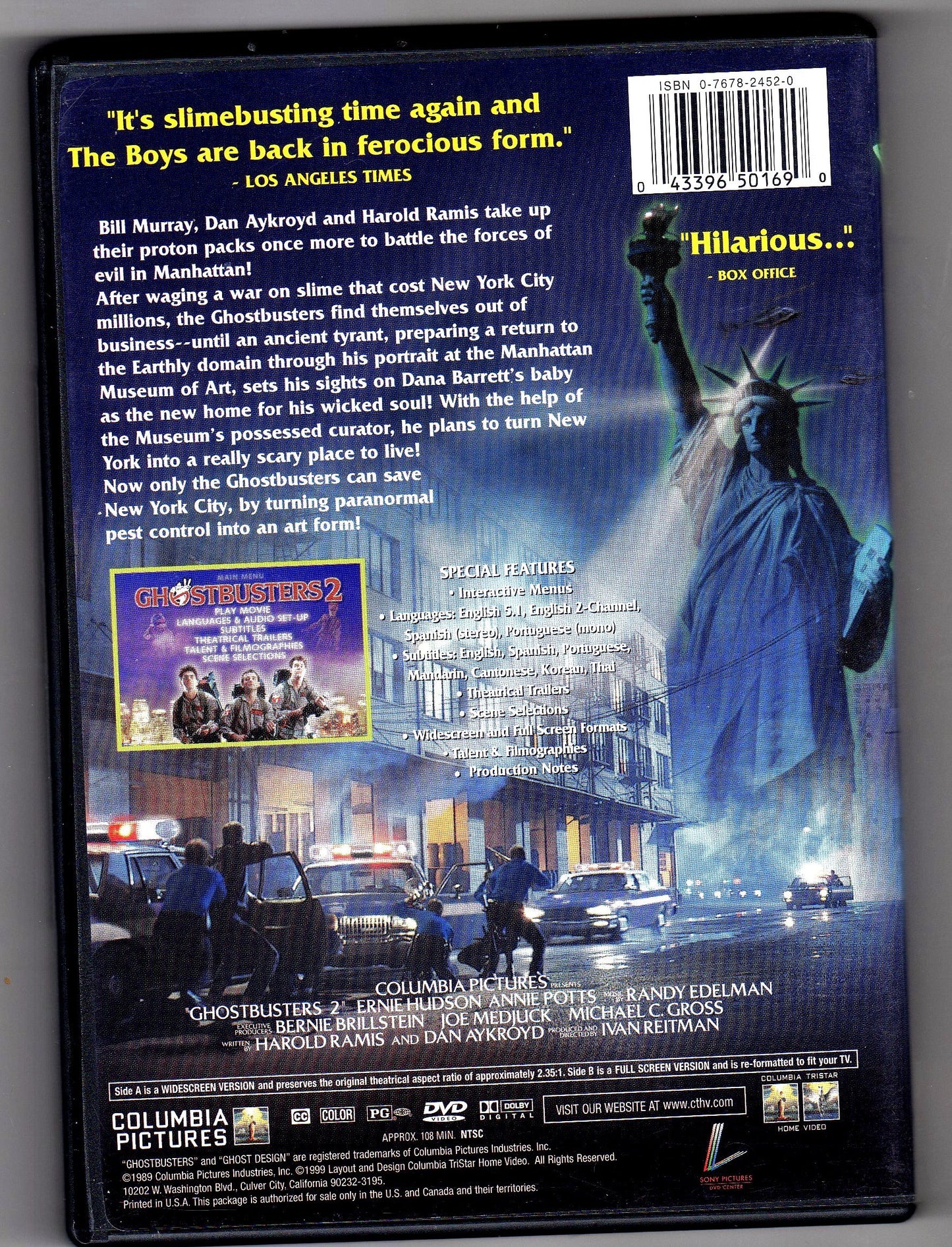 Ghostbusters 2 (Widescreen/Full Screen) [Import] [DVD] - Very Good