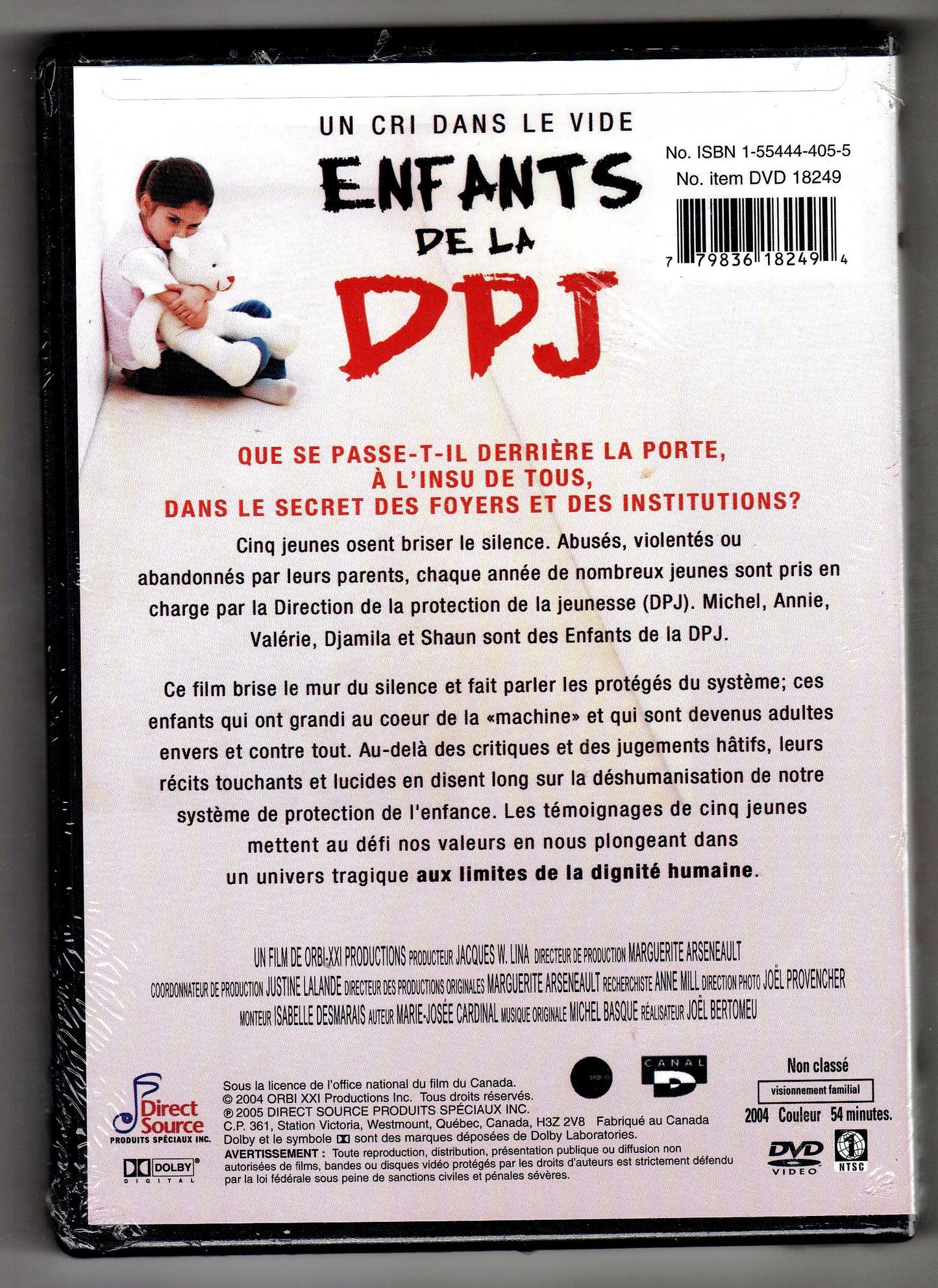 Enfants De La Dpj - Un Cri [DVD] - Very Good