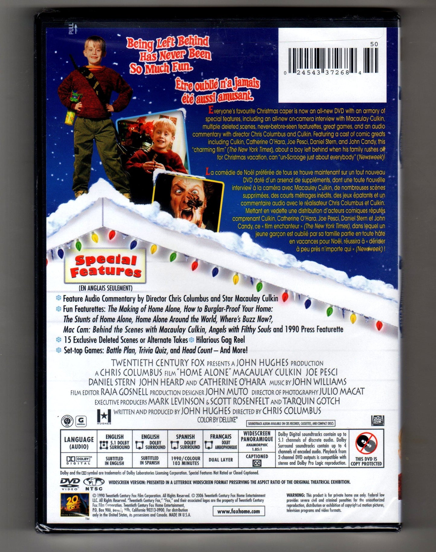 Home Alone (Family Fun Edition) (Bilingual) [DVD] - Acceptable
