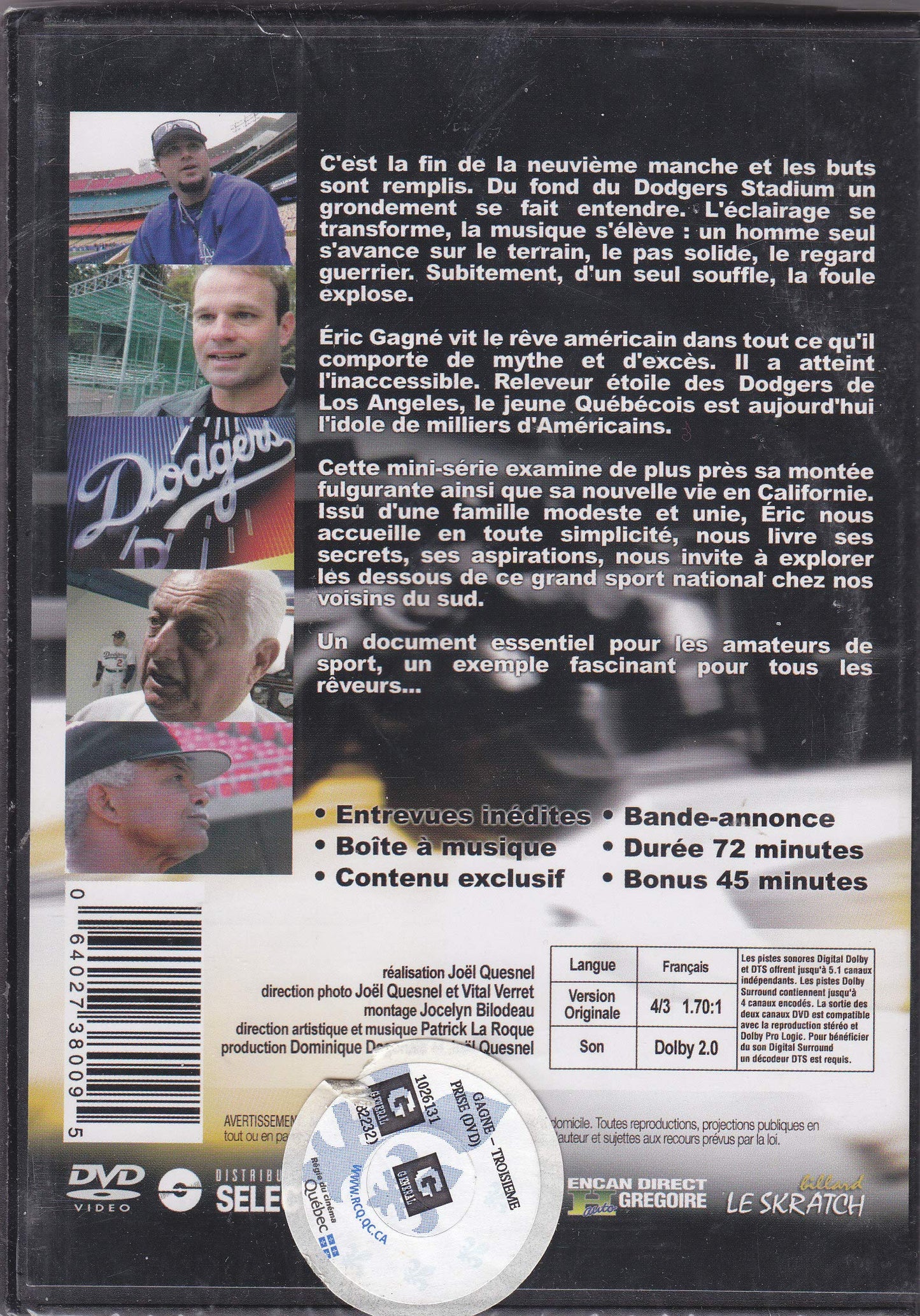 Gagne, Eric-3ieme Prise [DVD] - Very Good