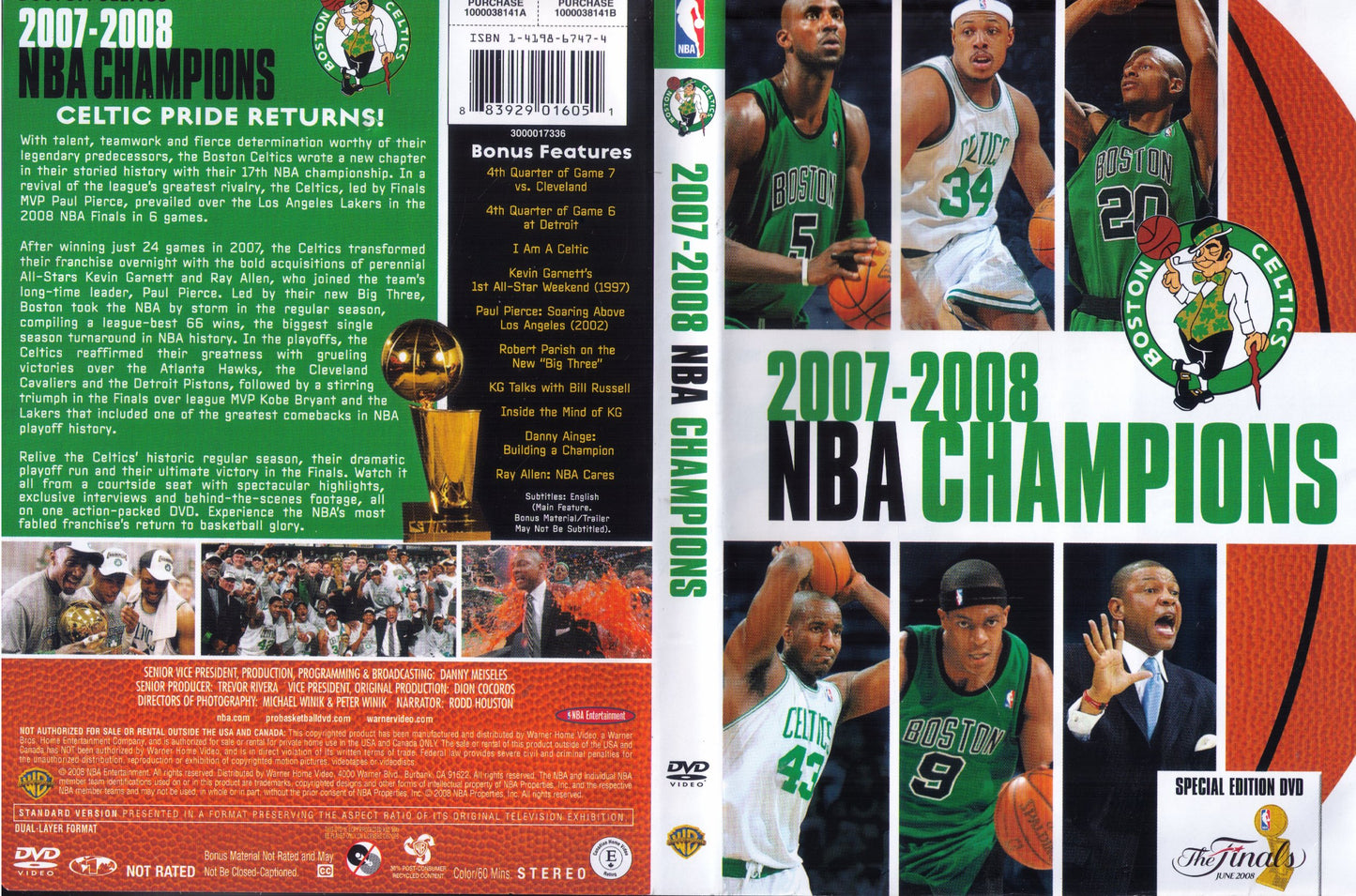 2007-2008 NBA Champions - Boston Celtics [DVD]