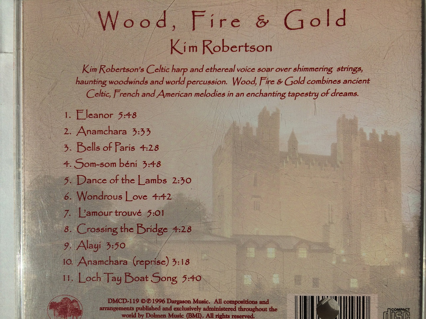 Wood Fire & Gold [Audio CD] Robertson, Kim - Very Good