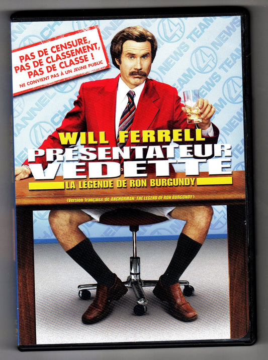 Anchorman: The Legend of Ron Burgundy(Full Screen Unrated Edition) (Bilingual) [Import] [DVD] - Good