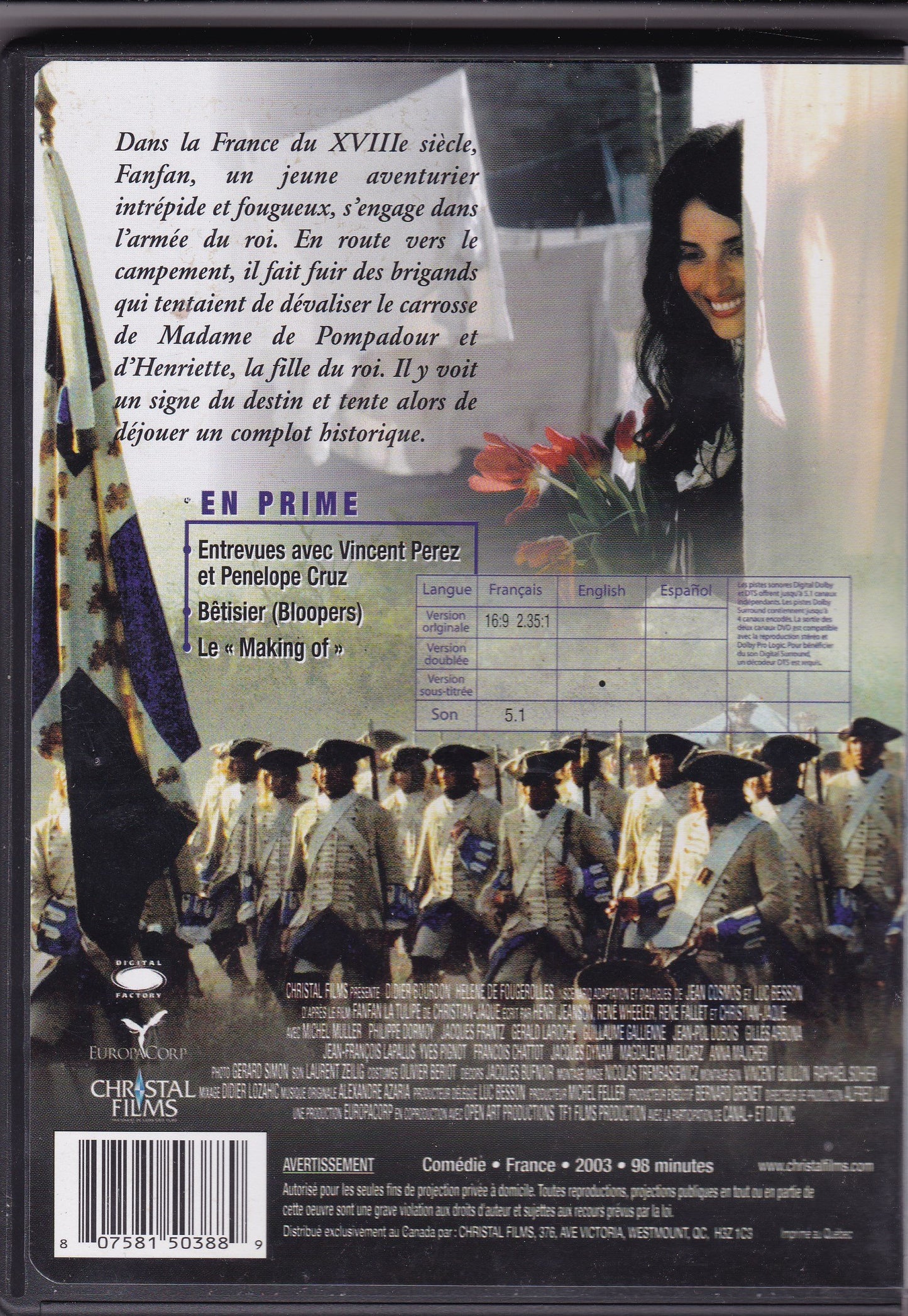 Fanfan La Tulipe [DVD] - Very Good