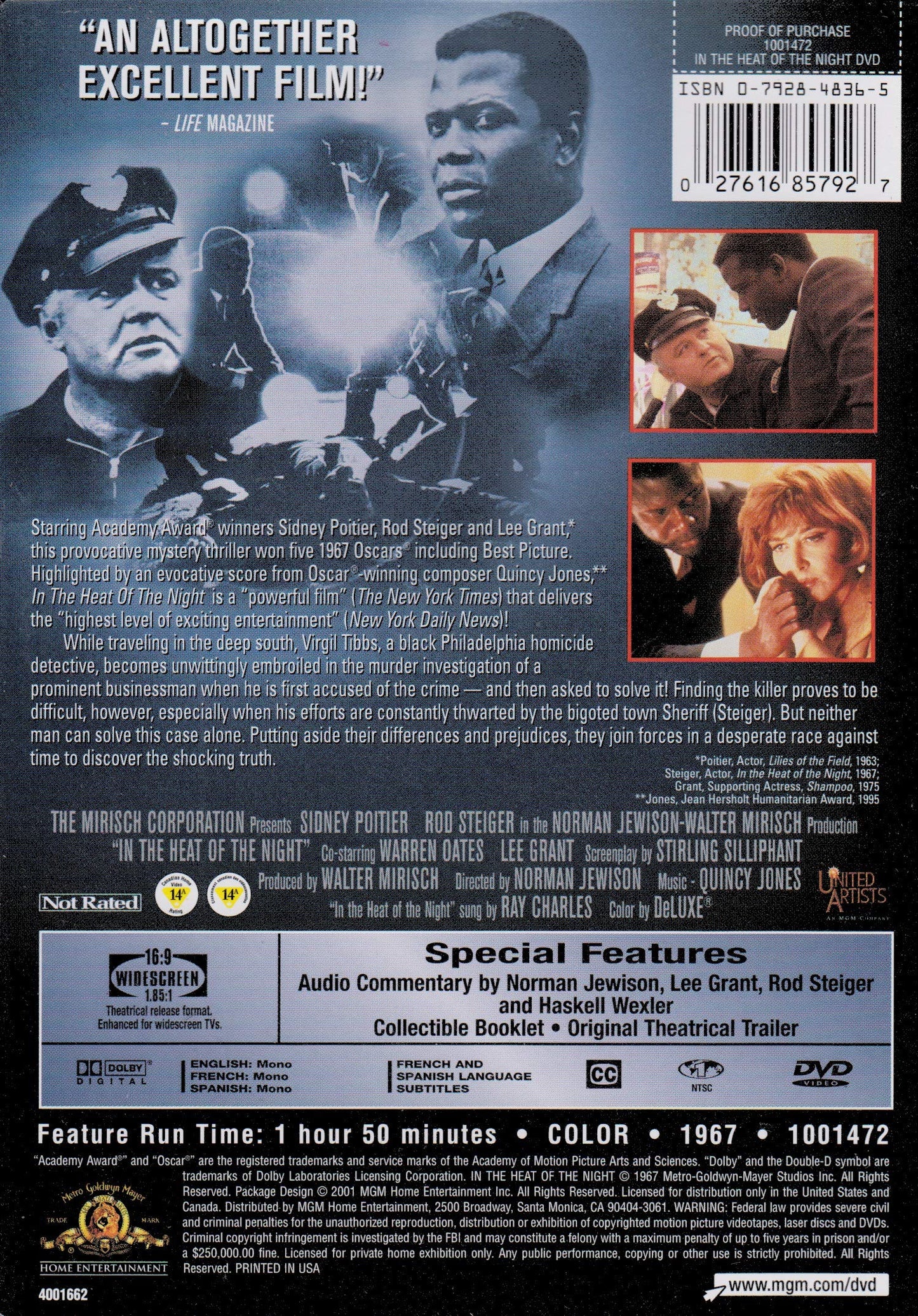 In the Heat of the Night (Widescreen) (Bilingual) [DVD] - Good