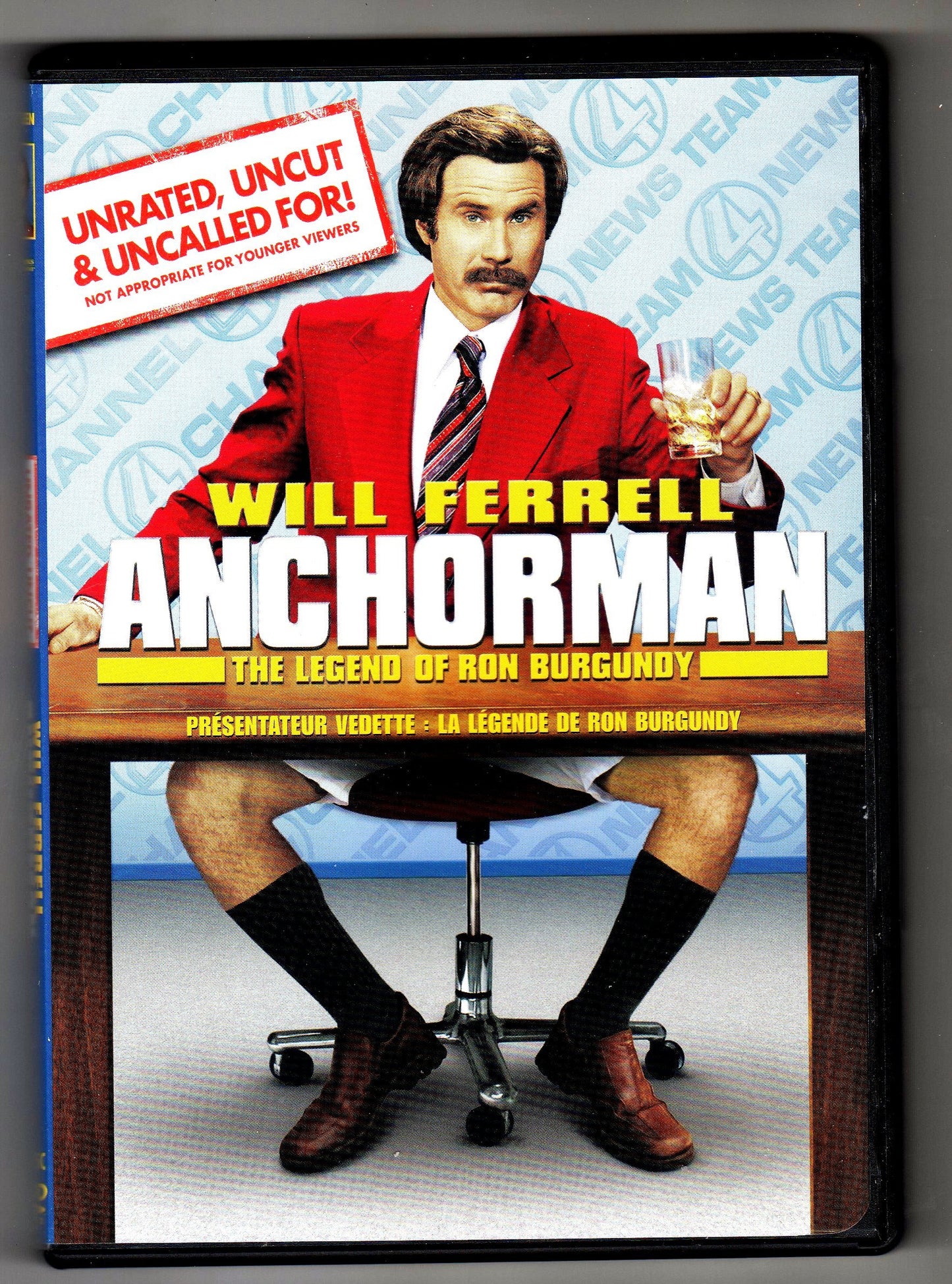 Anchorman: The Legend of Ron Burgundy(Full Screen Unrated Edition) (Bilingual) [Import] [DVD] - Good