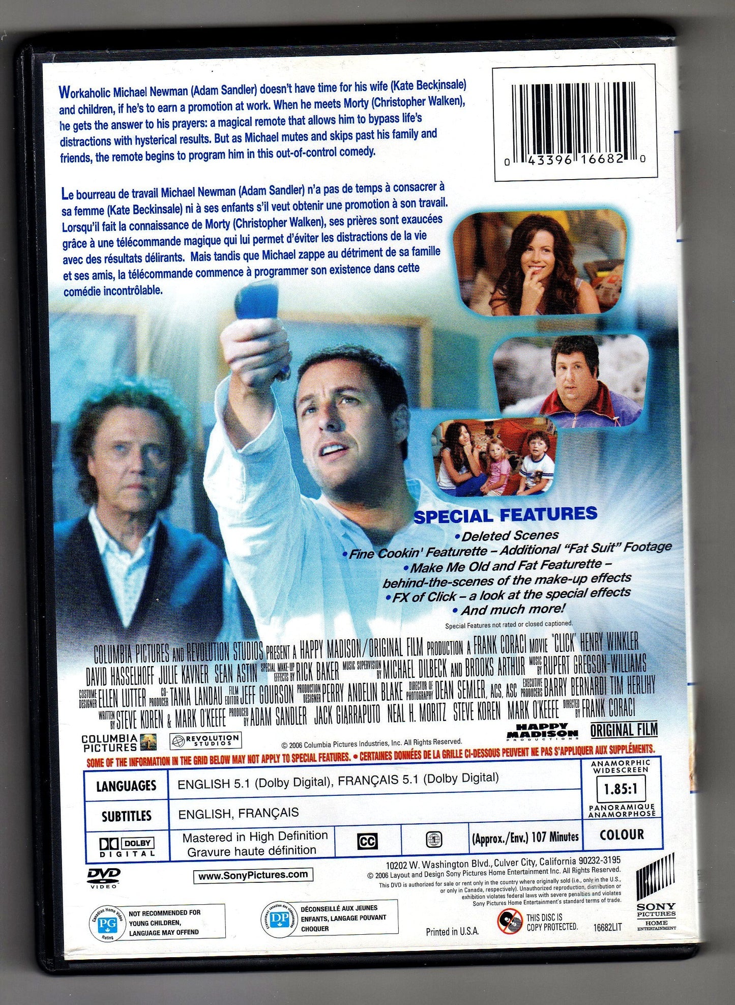 Click (Special Edition) Bilingual [DVD] - Good