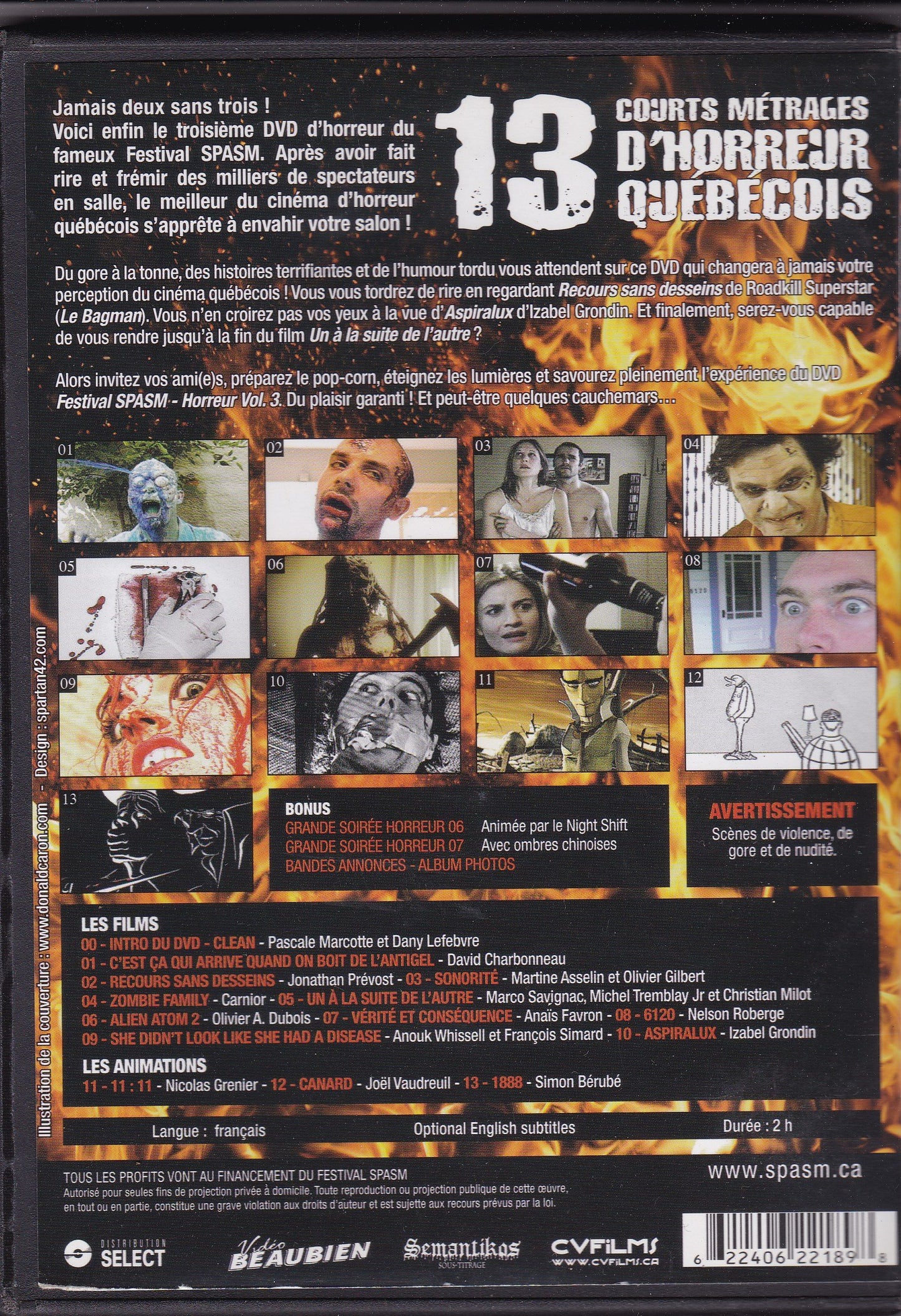 Festival Spasm Horreur V3 [DVD] - Very Good