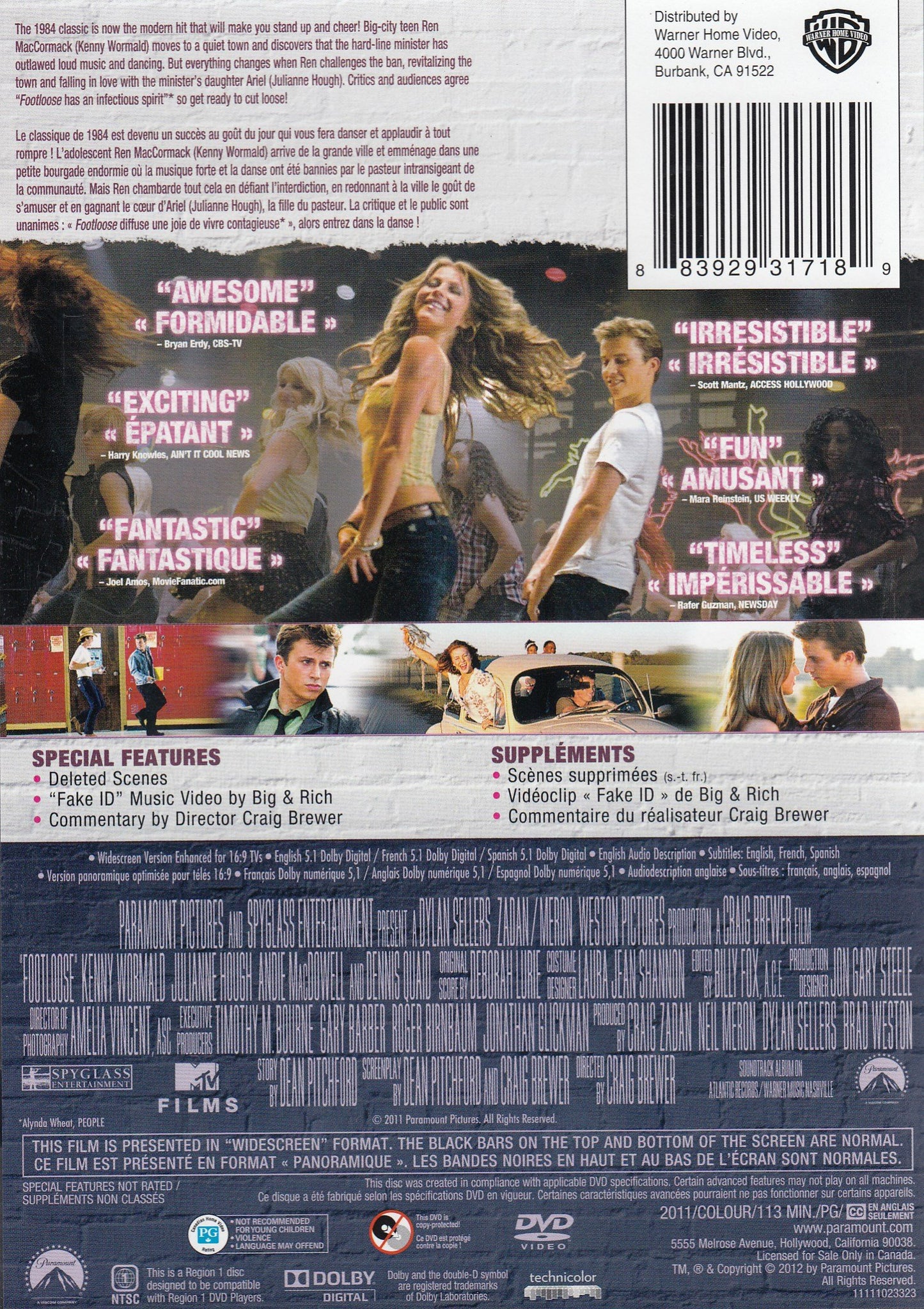 Footloose (2011) (Bilingual) [DVD] - Good