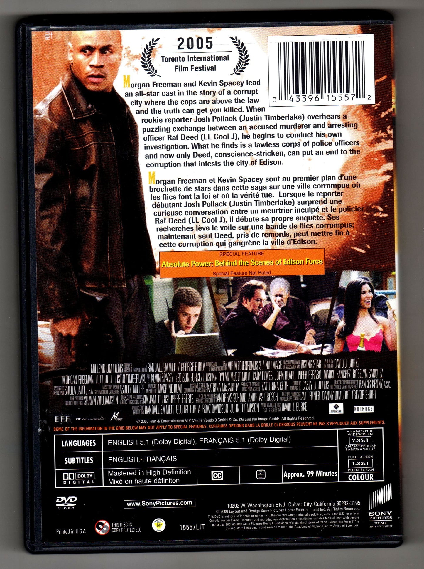 Edison Force Bilingual [DVD] - Good