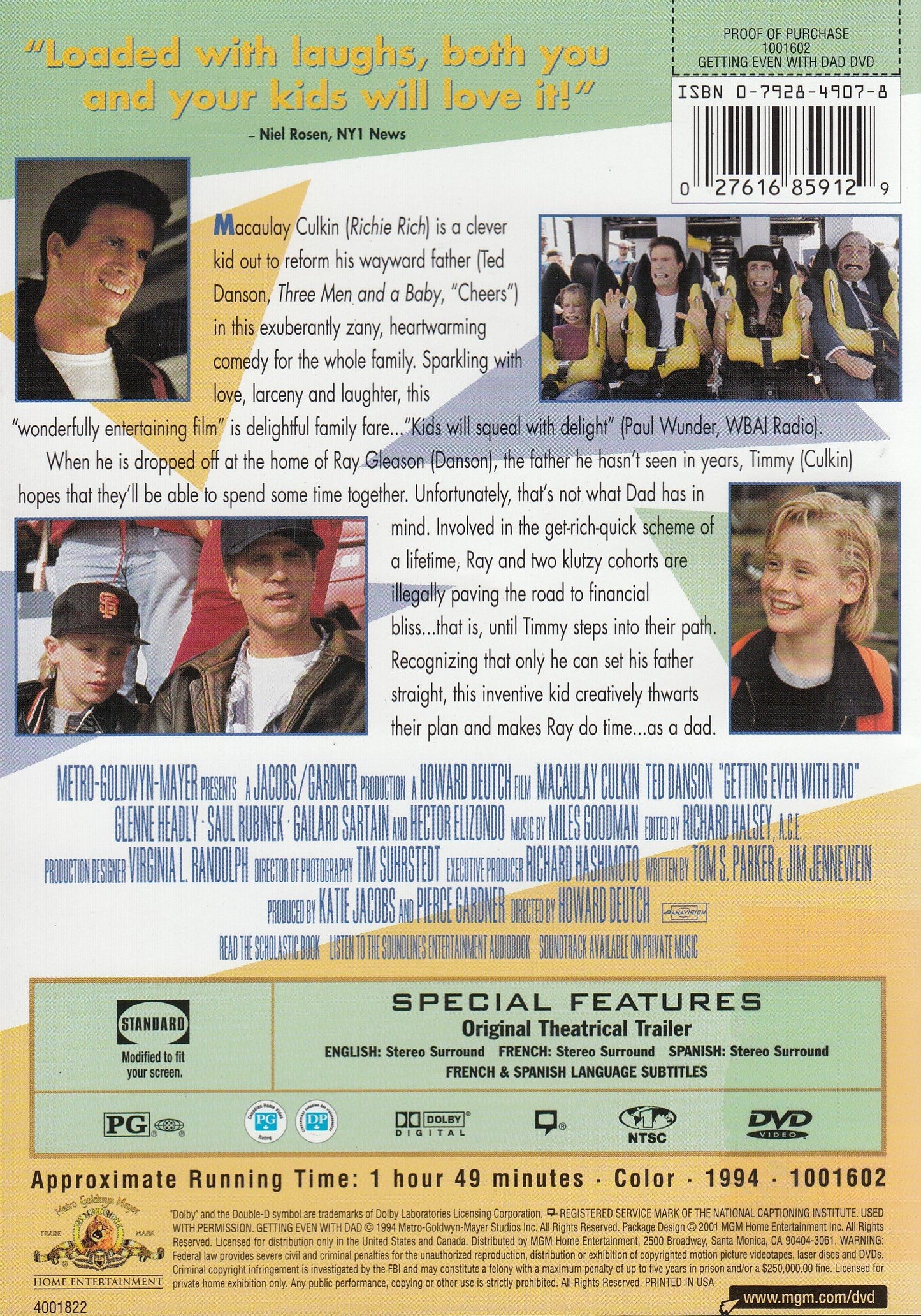 Getting Even with Dad (Bilingual) [Import] [DVD] - Very Good