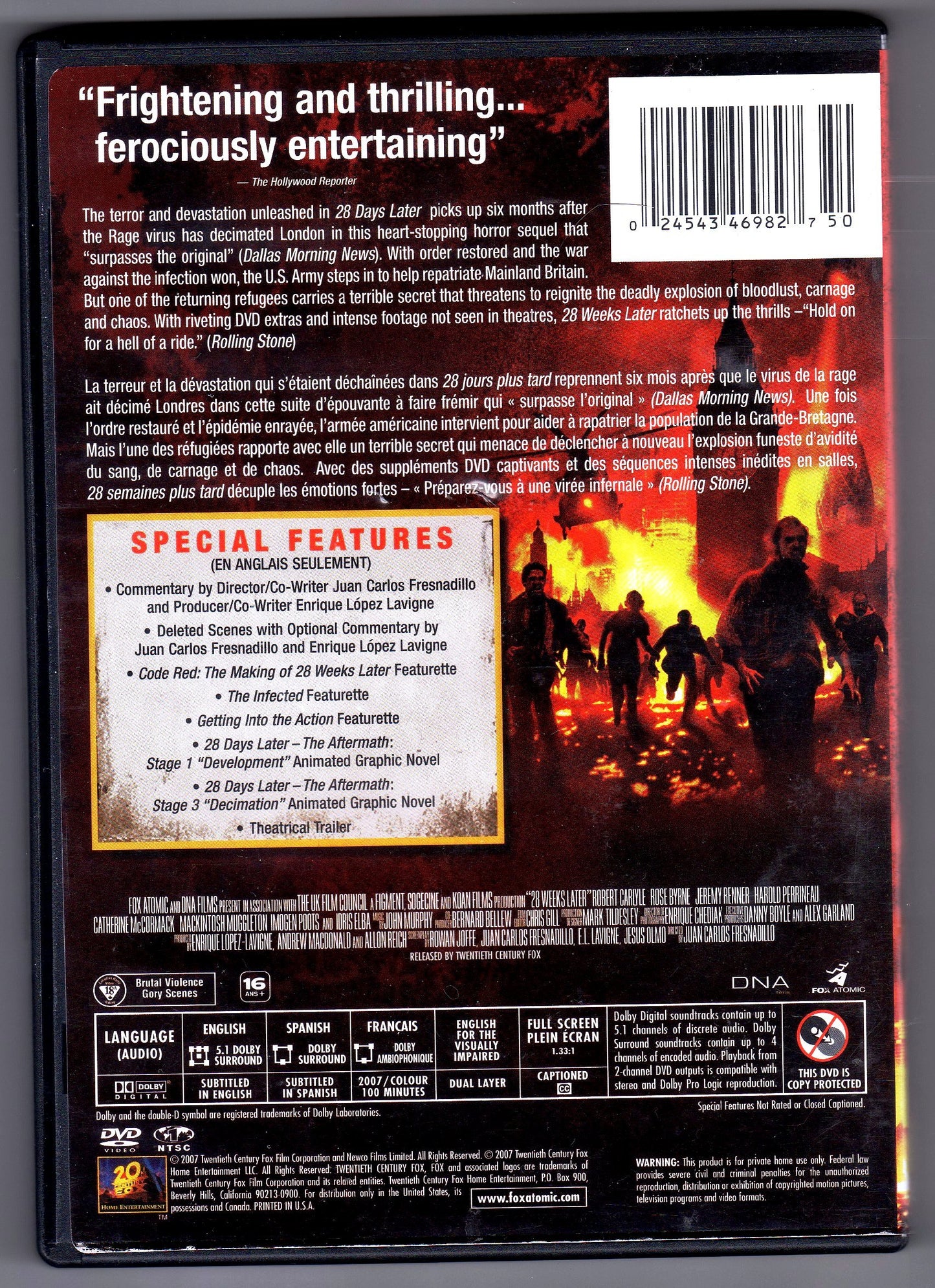 28 Weeks Later (Bilingual) [DVD] - Good