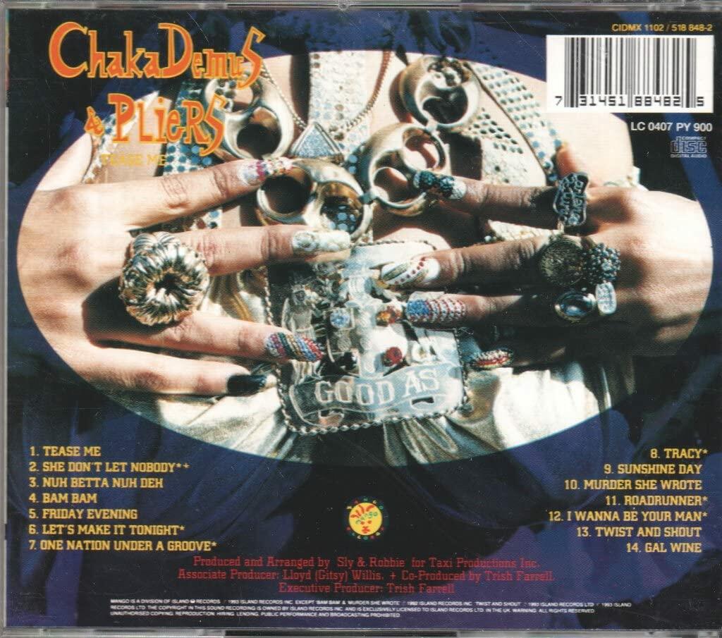 CHAKA DEMUS & PLIERS - ALL SHE WROTE [Audio CD] CHAKA DEMUS & PLIERS - Very Good