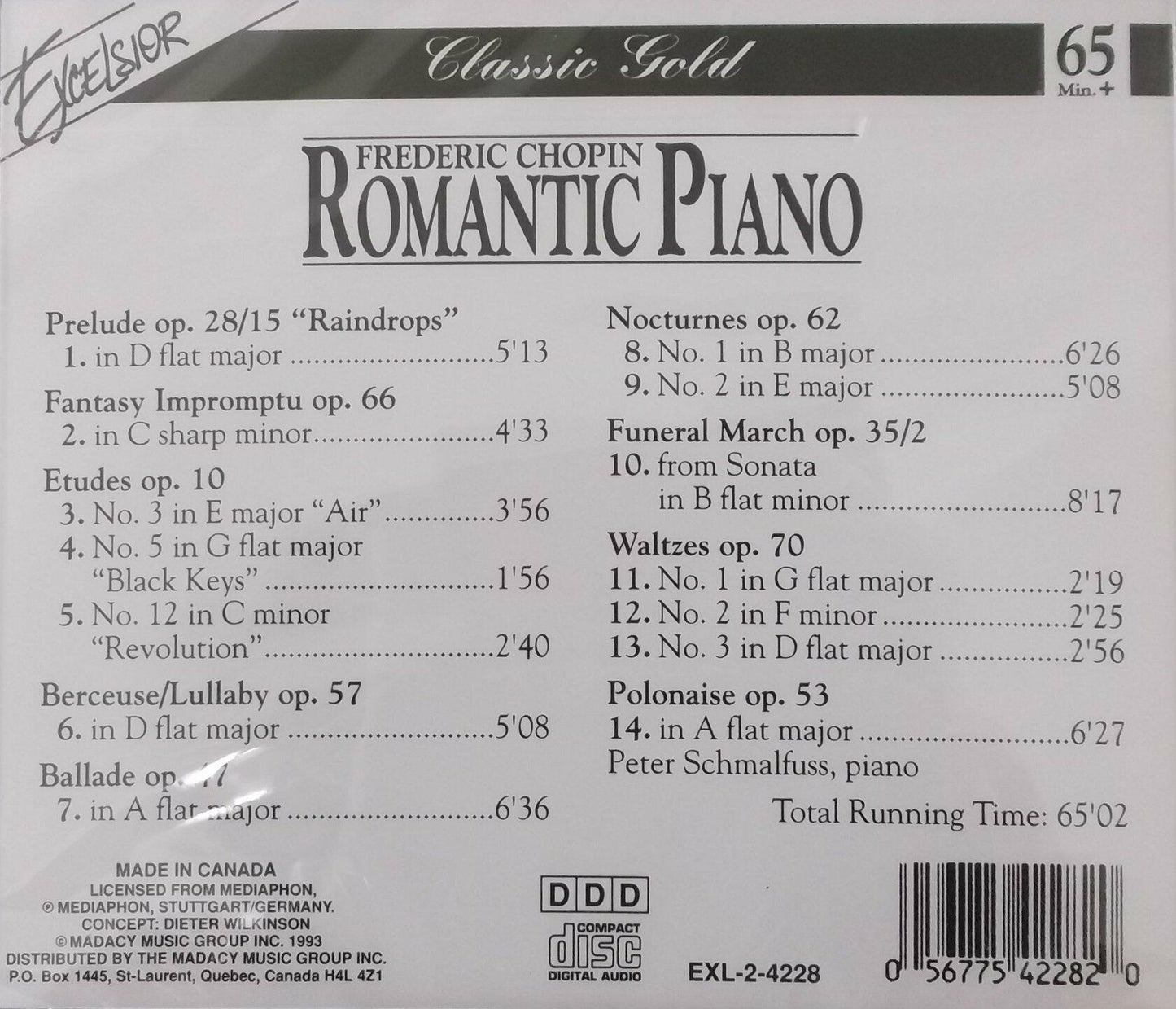 Frederic Chopin. Romantic Piano [Audio CD] - Very Good